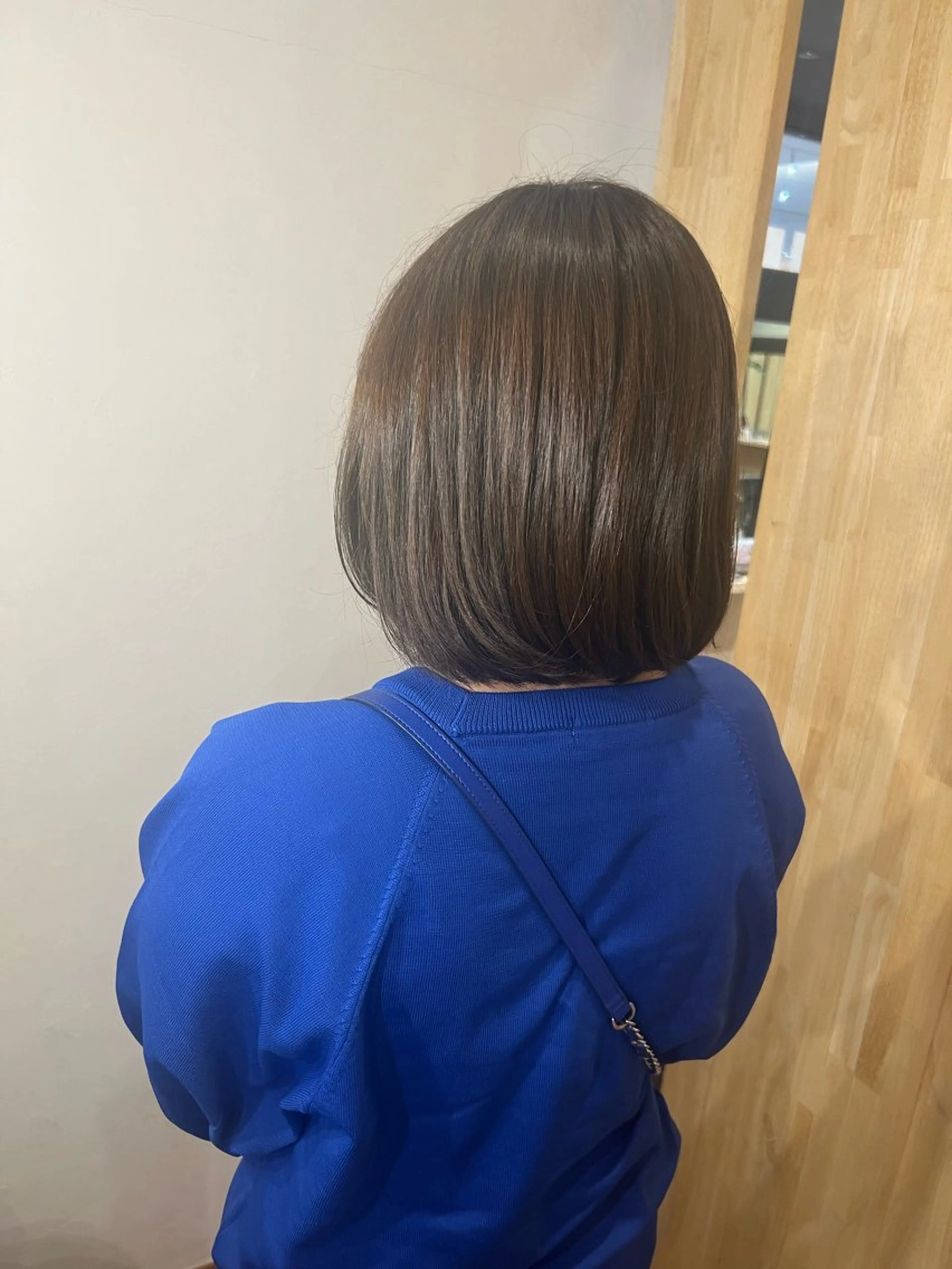 カラー アッシュ アッシュブラウン ブラウンカラー 坪井咲姫/ベージュ カラー/暖色カラーのヘアスタイル