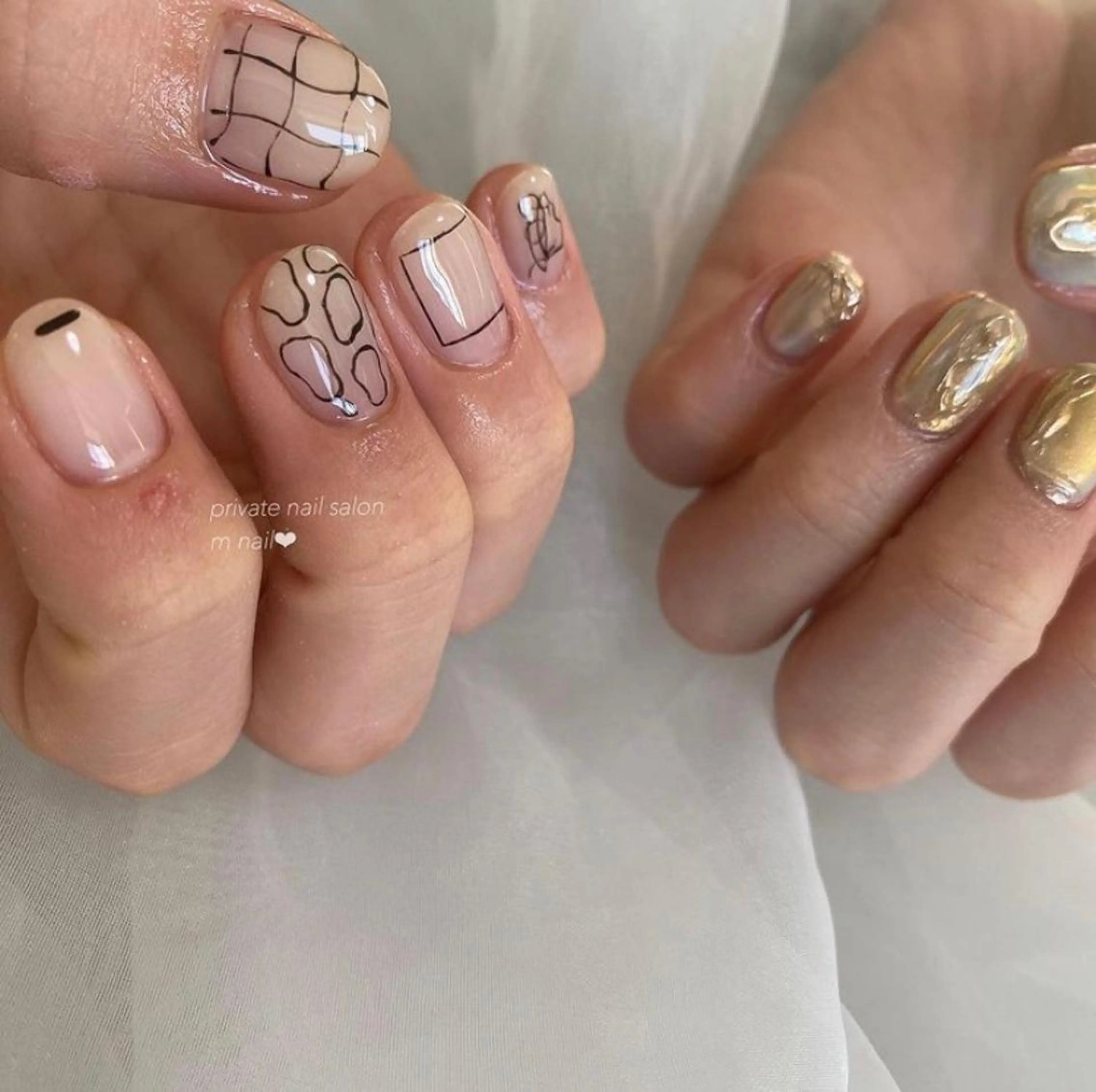 ネイル 持ち込み ハンドネイル 小河原 舞のネイルデザイン