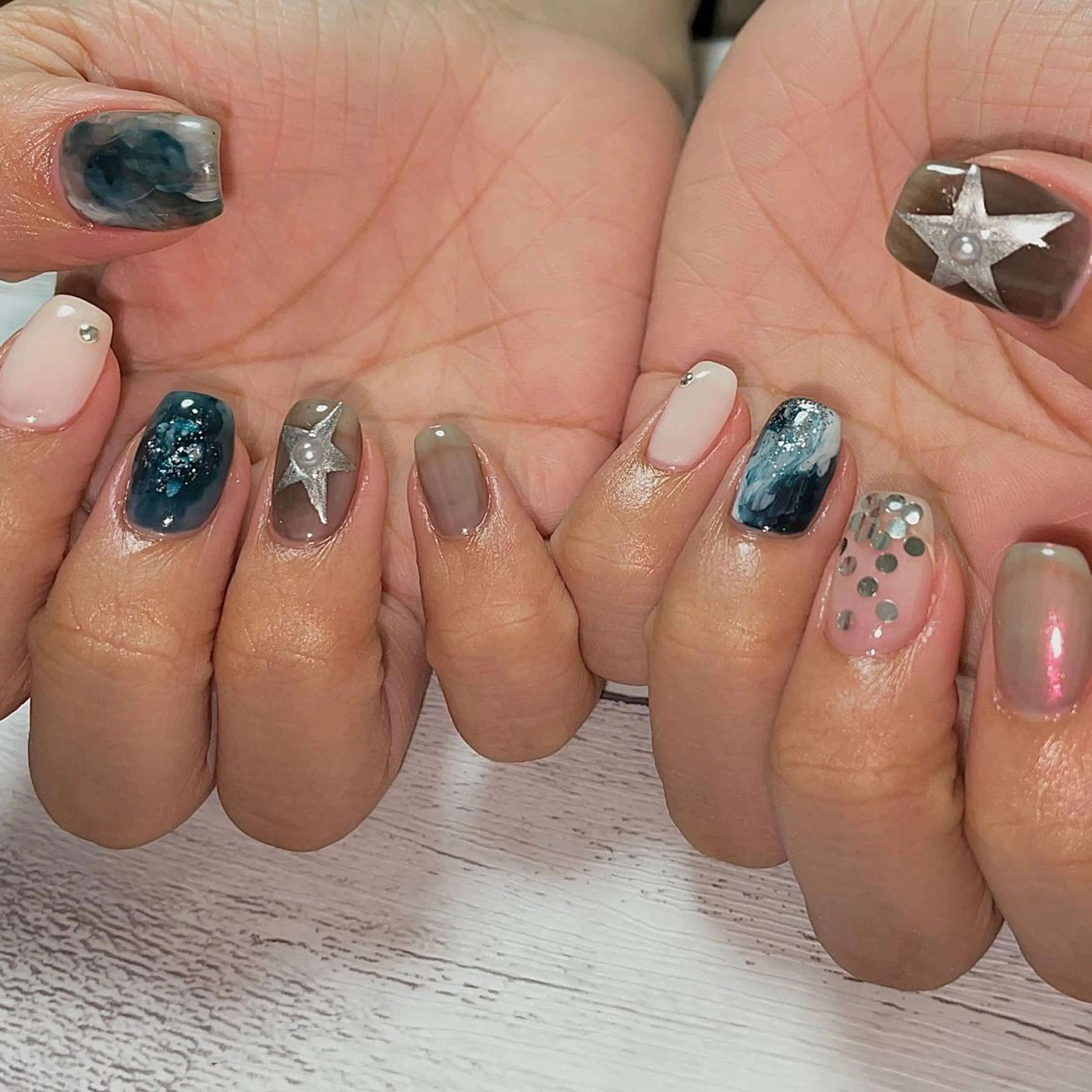 ネイル 持ち込み ハンドネイル Nailsalon BLOOM🌷 山崎のネイルデザイン