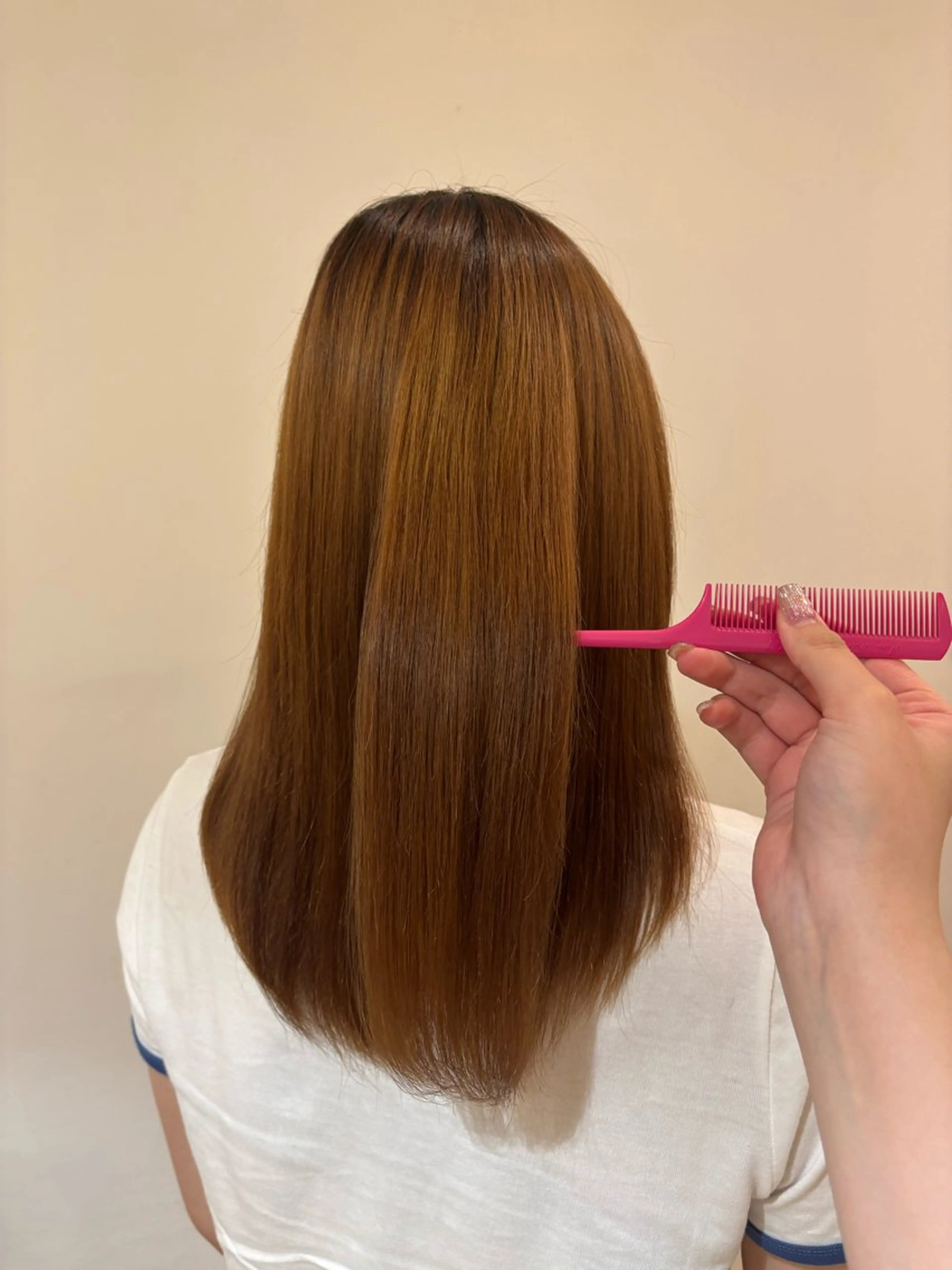 セミロング 縮毛矯正 トリートメント 縮毛矯正 毛先カット／おがわ ゆいり౨ৎ˚⟡のヘアスタイル