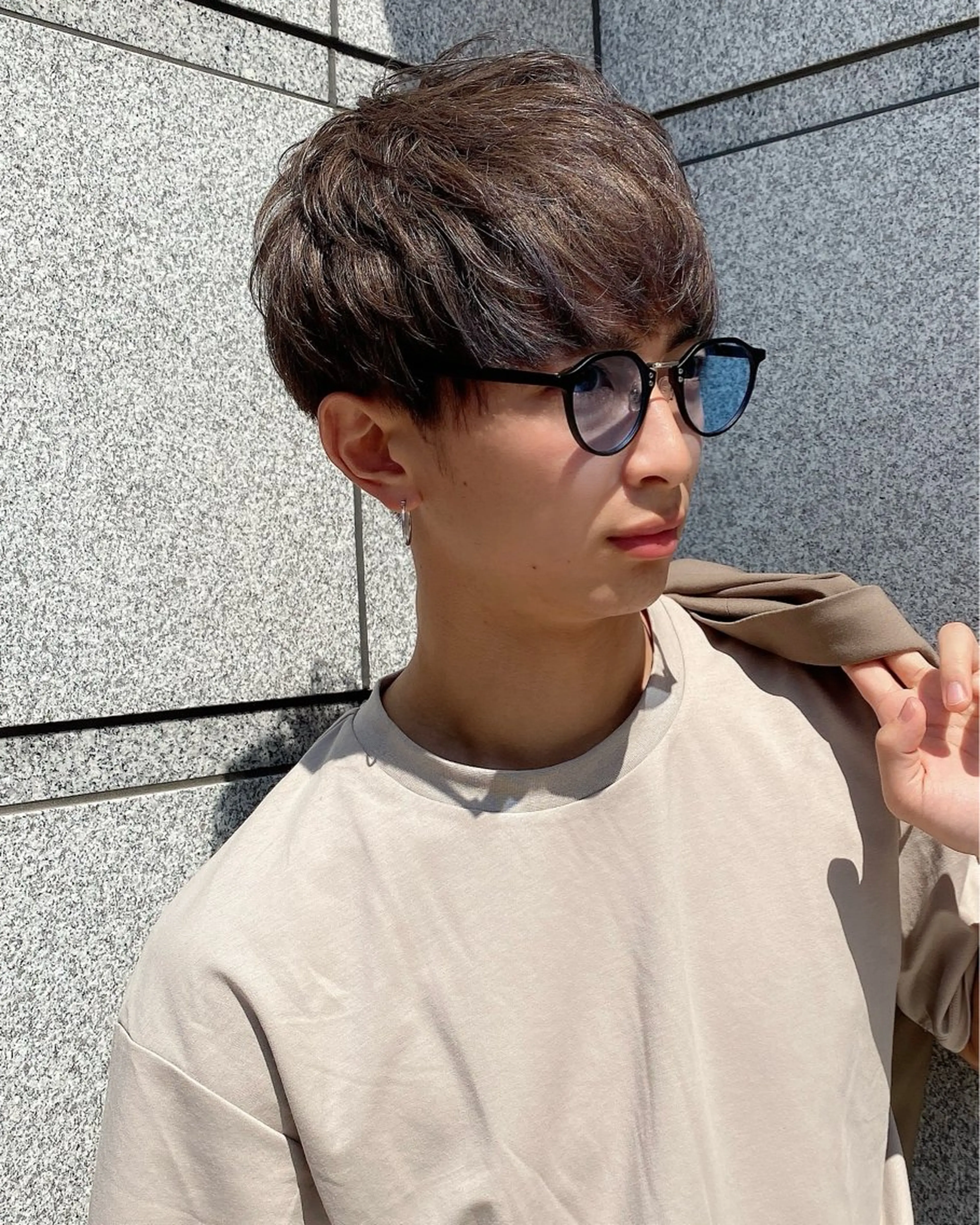 メンズ マッシュ メンズパーマ ボブ・レイヤー・縮毛 /内藤康太のヘアスタイル