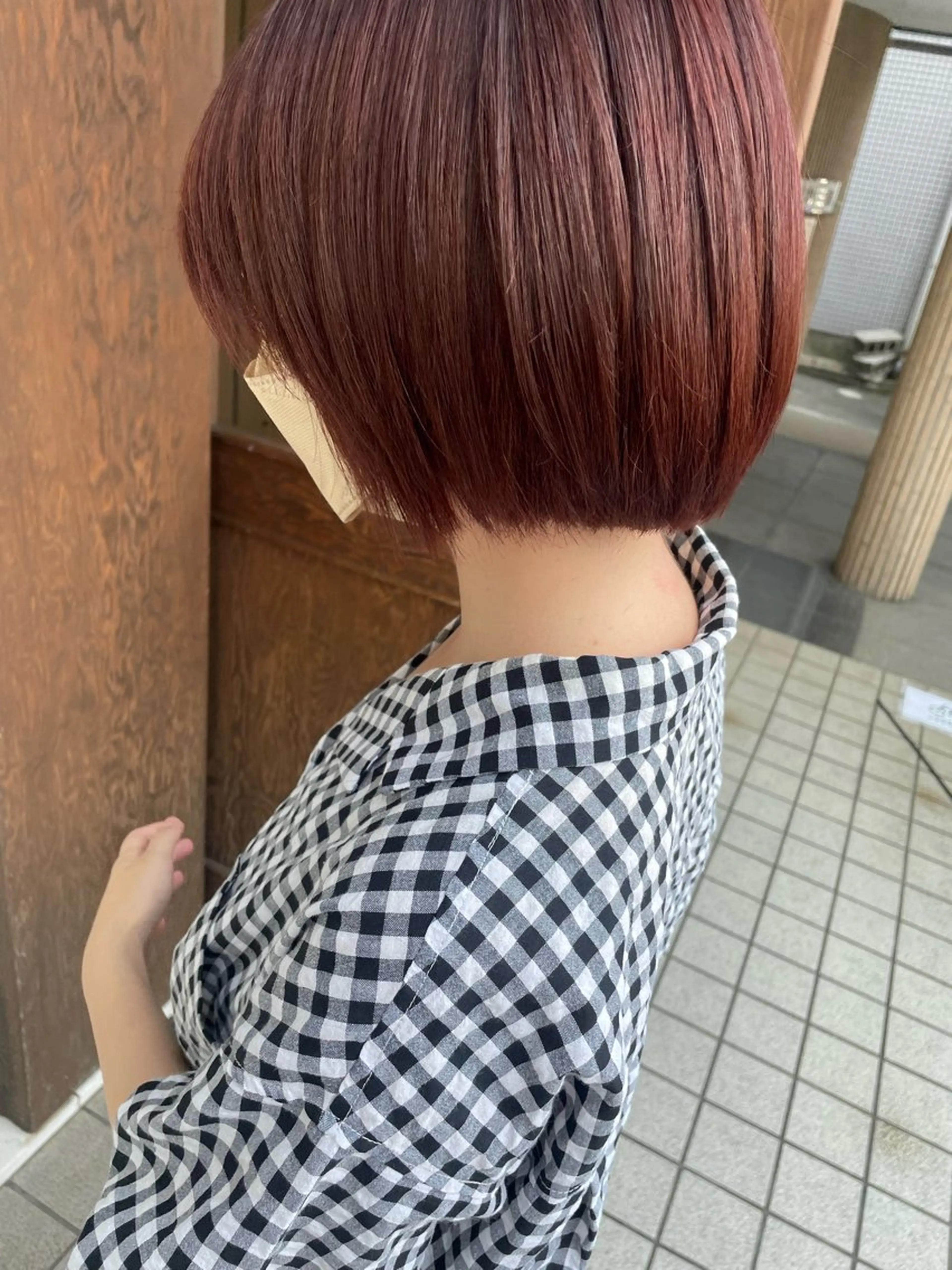 ショート カラー カット ヘアカラー トリートメント 前川 万都里のヘアスタイル