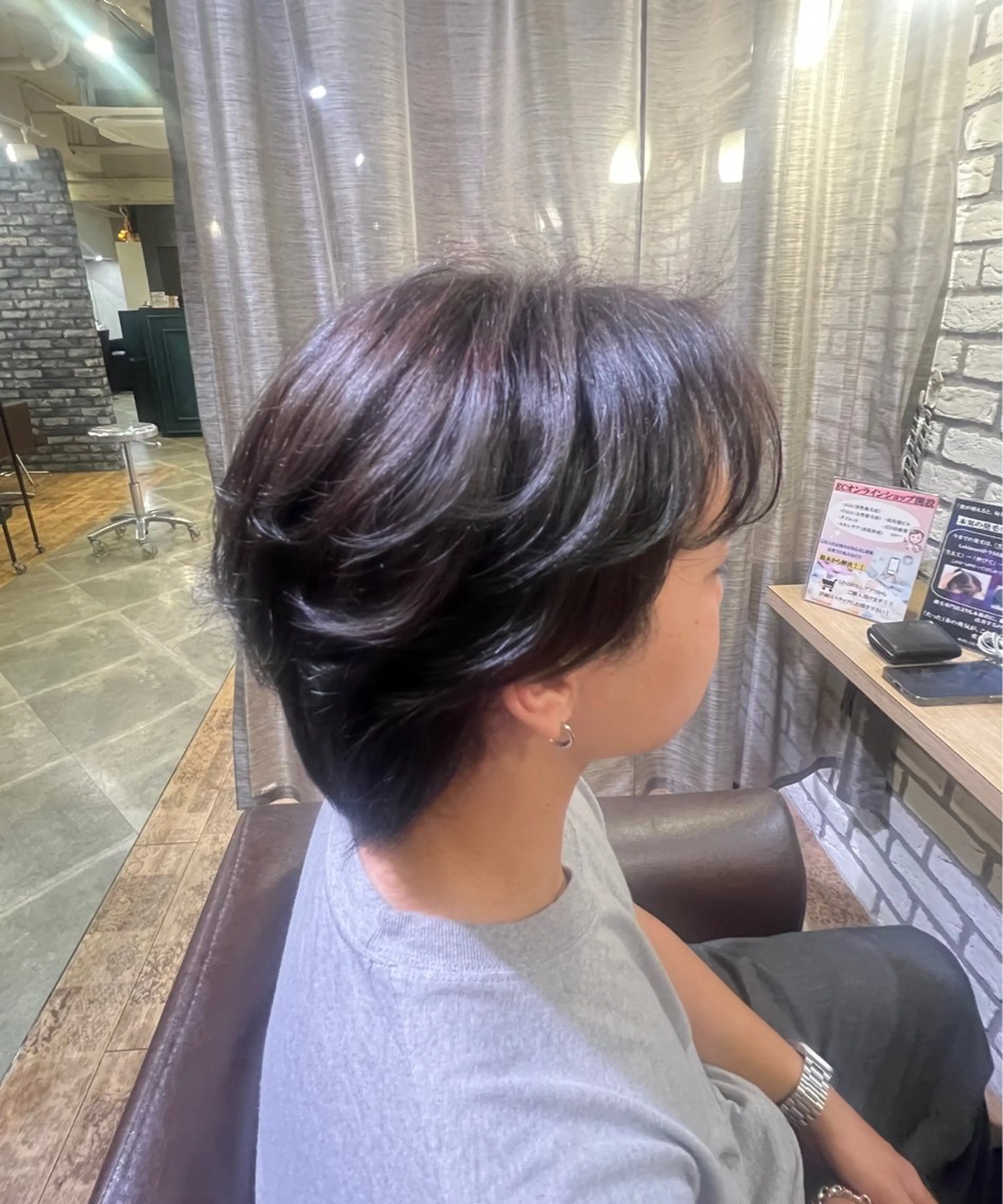 カラー ブラウンカラー ヘアカラー 松井 咲樹のヘアスタイル
