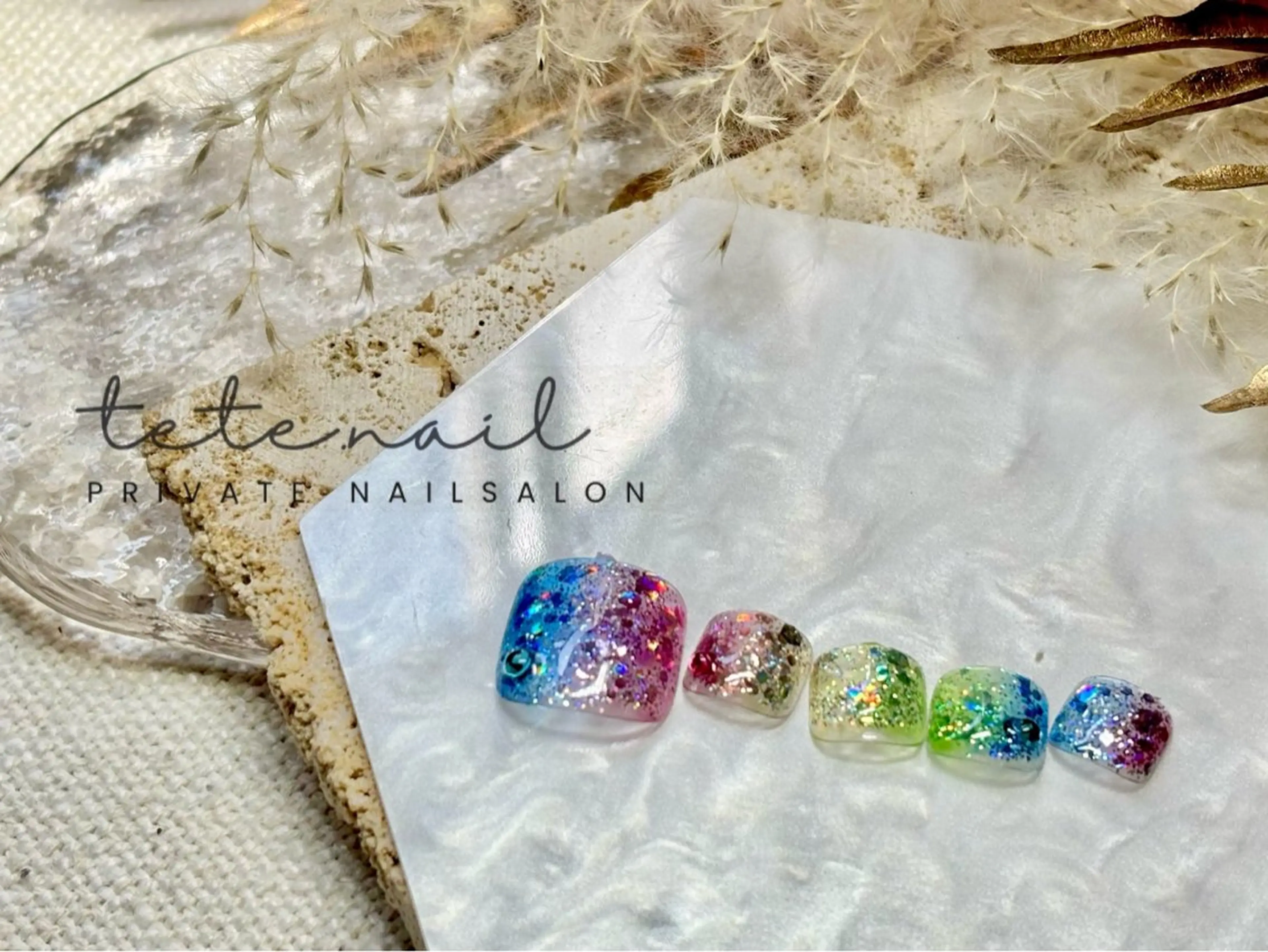 ネイル フットネイル tete. nailのネイルデザイン