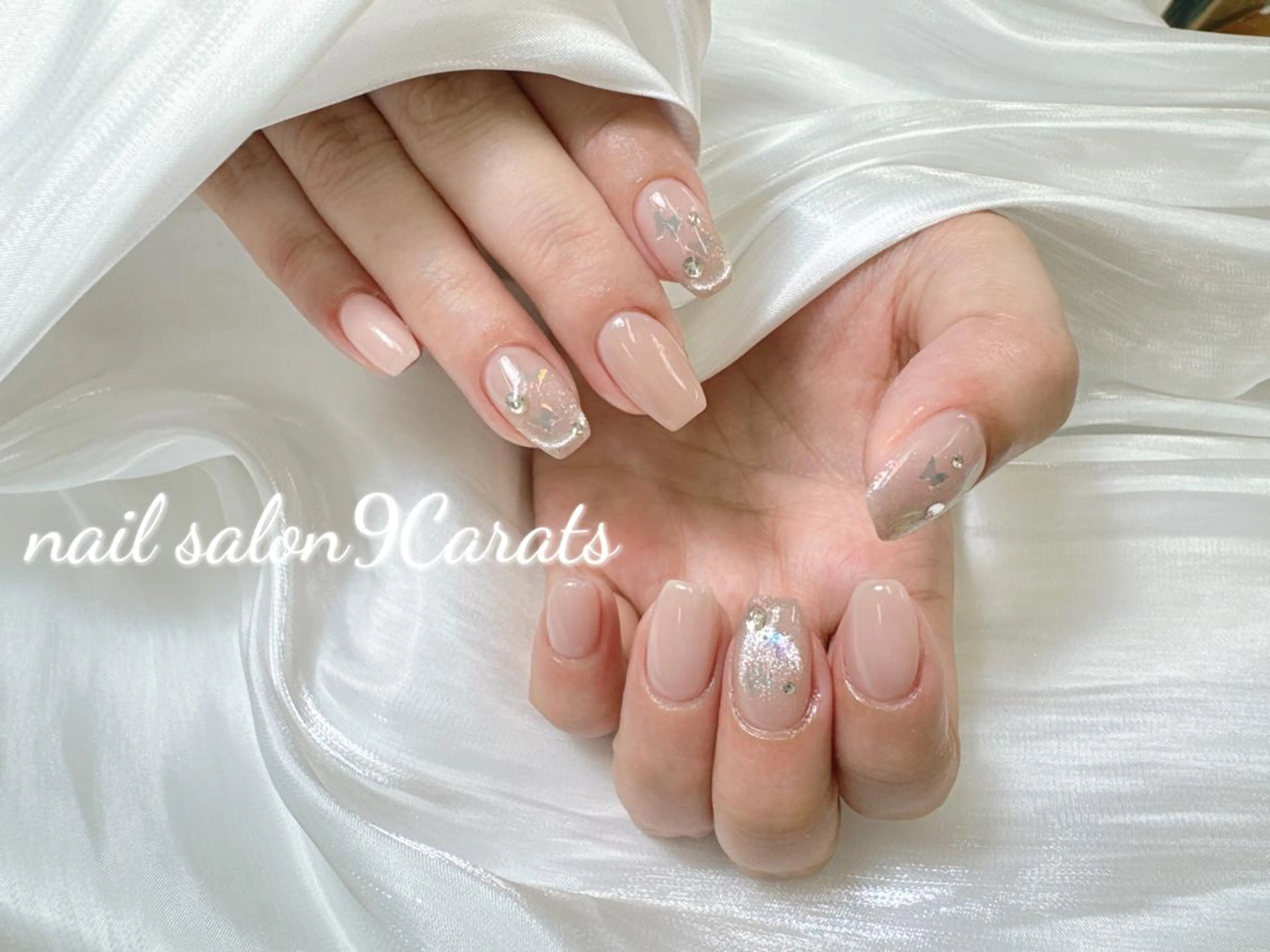 ネイル 💜ワンホンネイル ナインカラット💎のネイルデザイン
