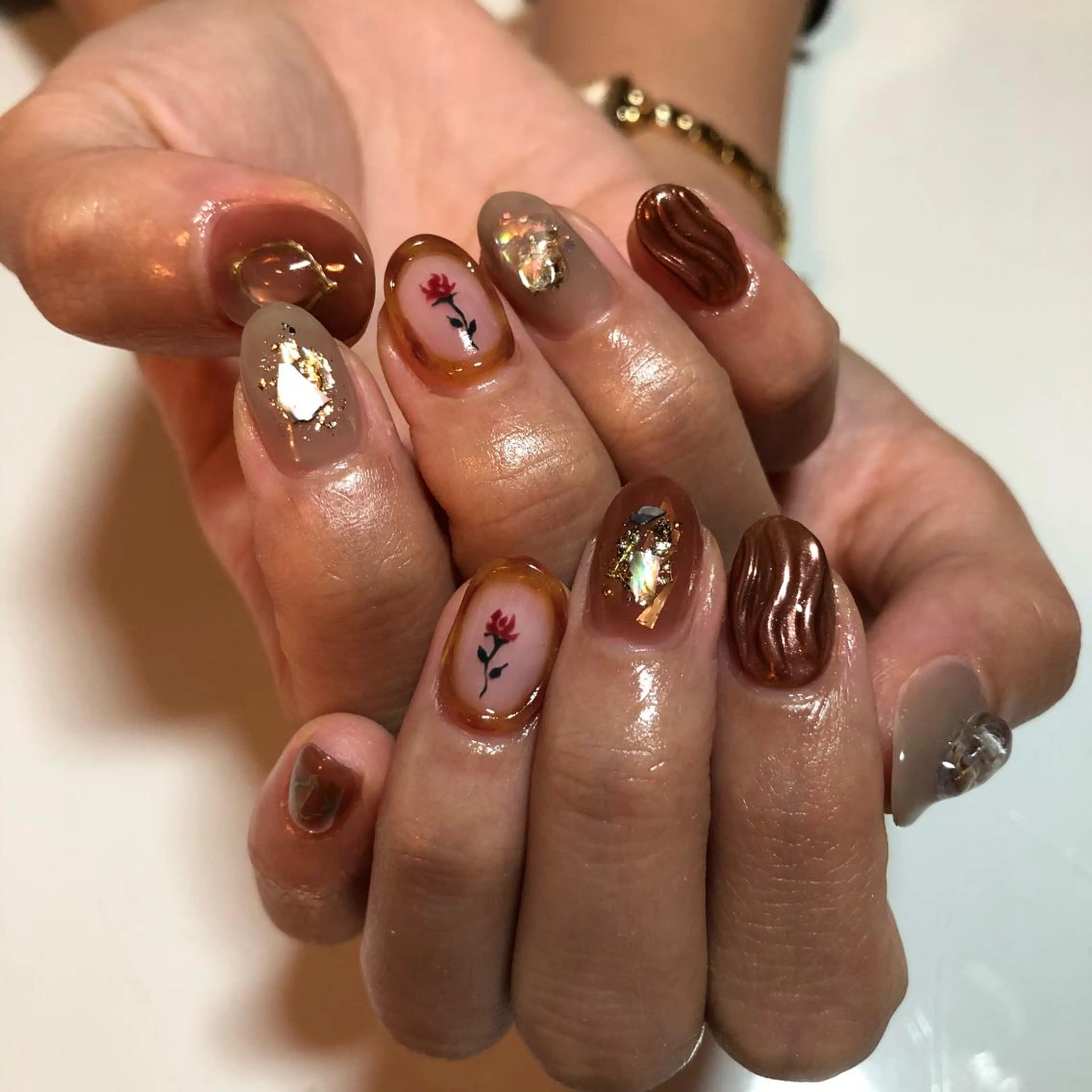 ネイル ニュアンスネイル g-up nail所属・米田 律子のネイルデザイン