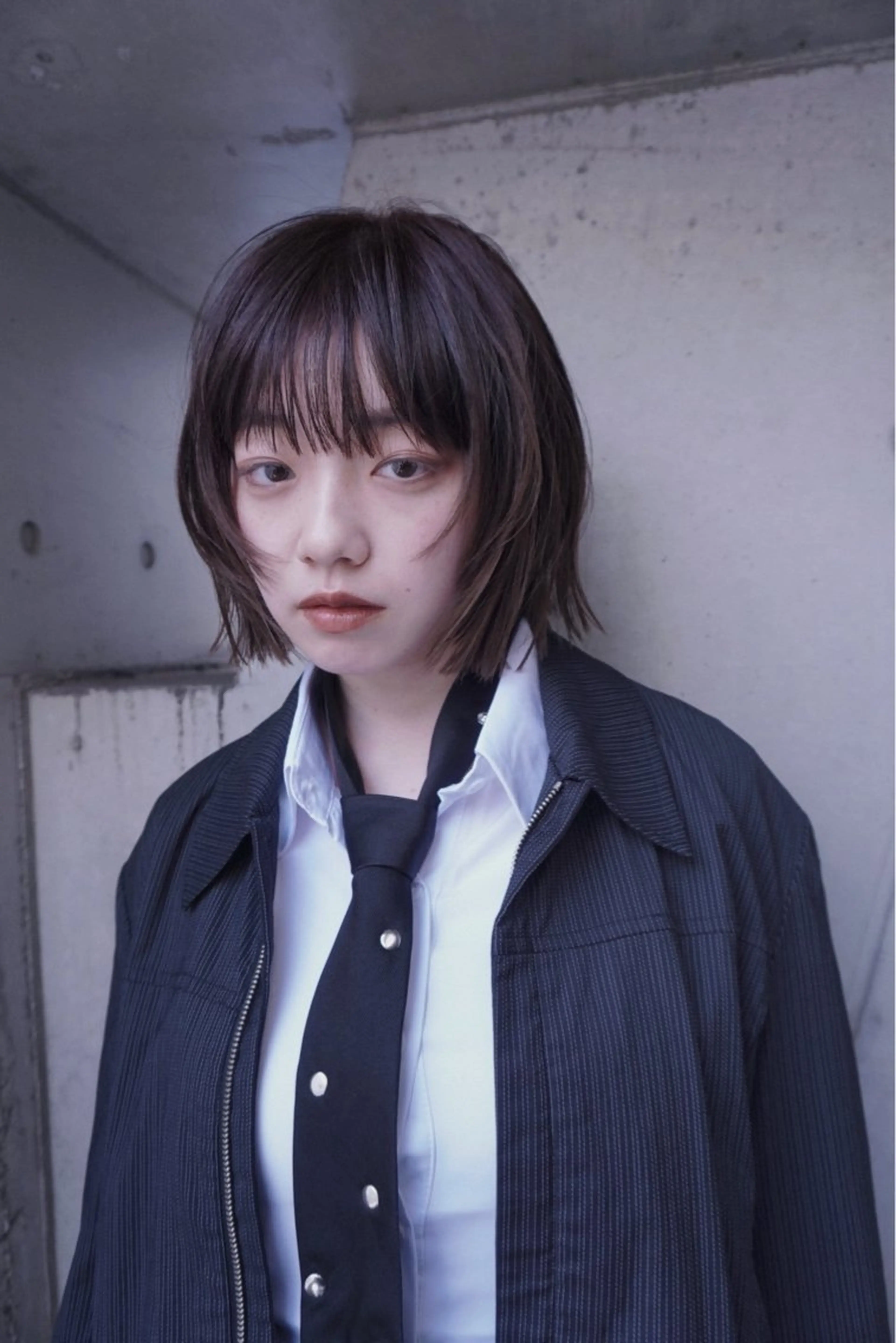 ショート ボブ 顔周りカット レイヤーカット カット トリートメント MINX aoyama所属・レイヤーカット/ 管原久遠のヘアスタイル