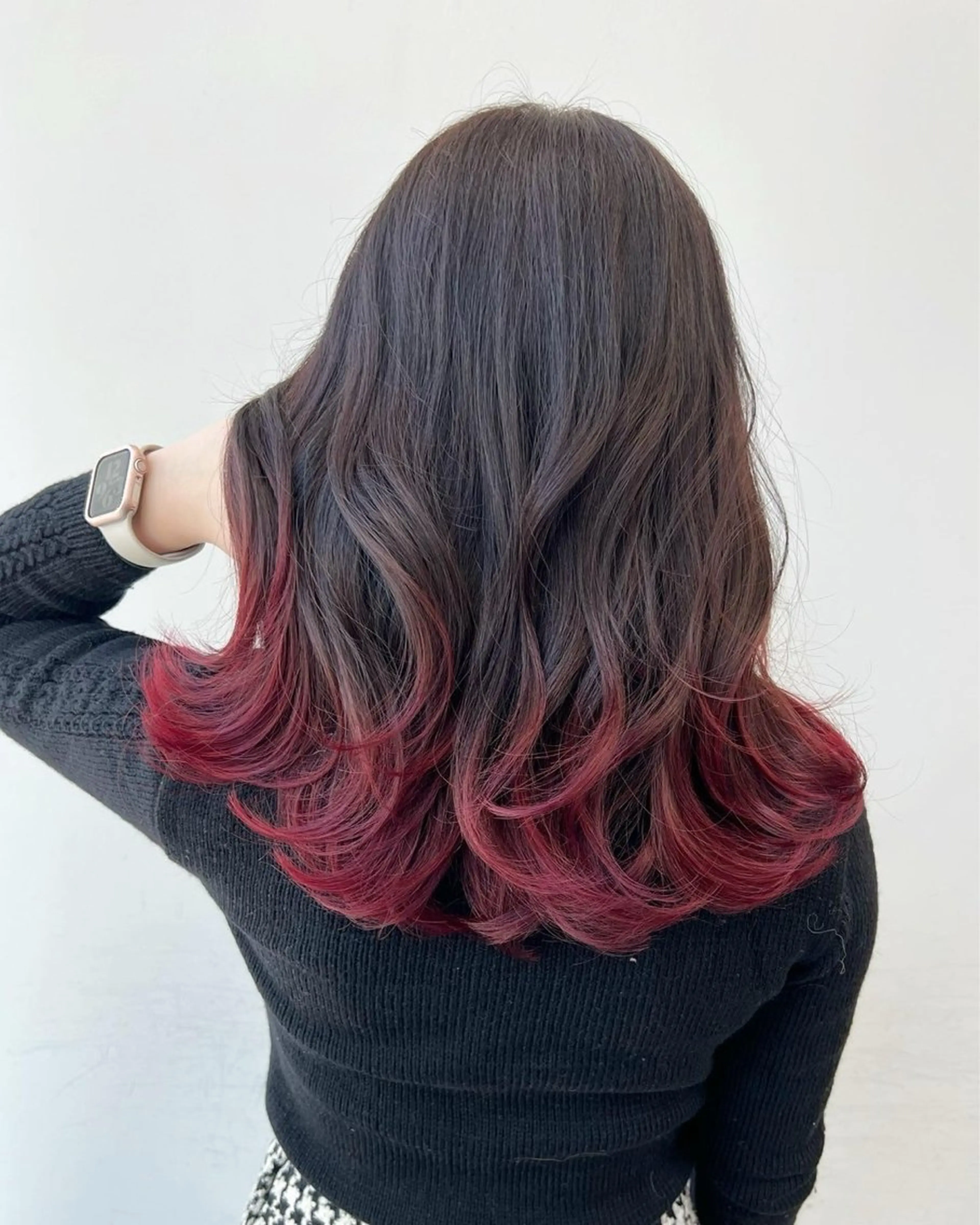 セミロング カラー パーマ amble luxe 髪質改善 💕のヘアスタイル