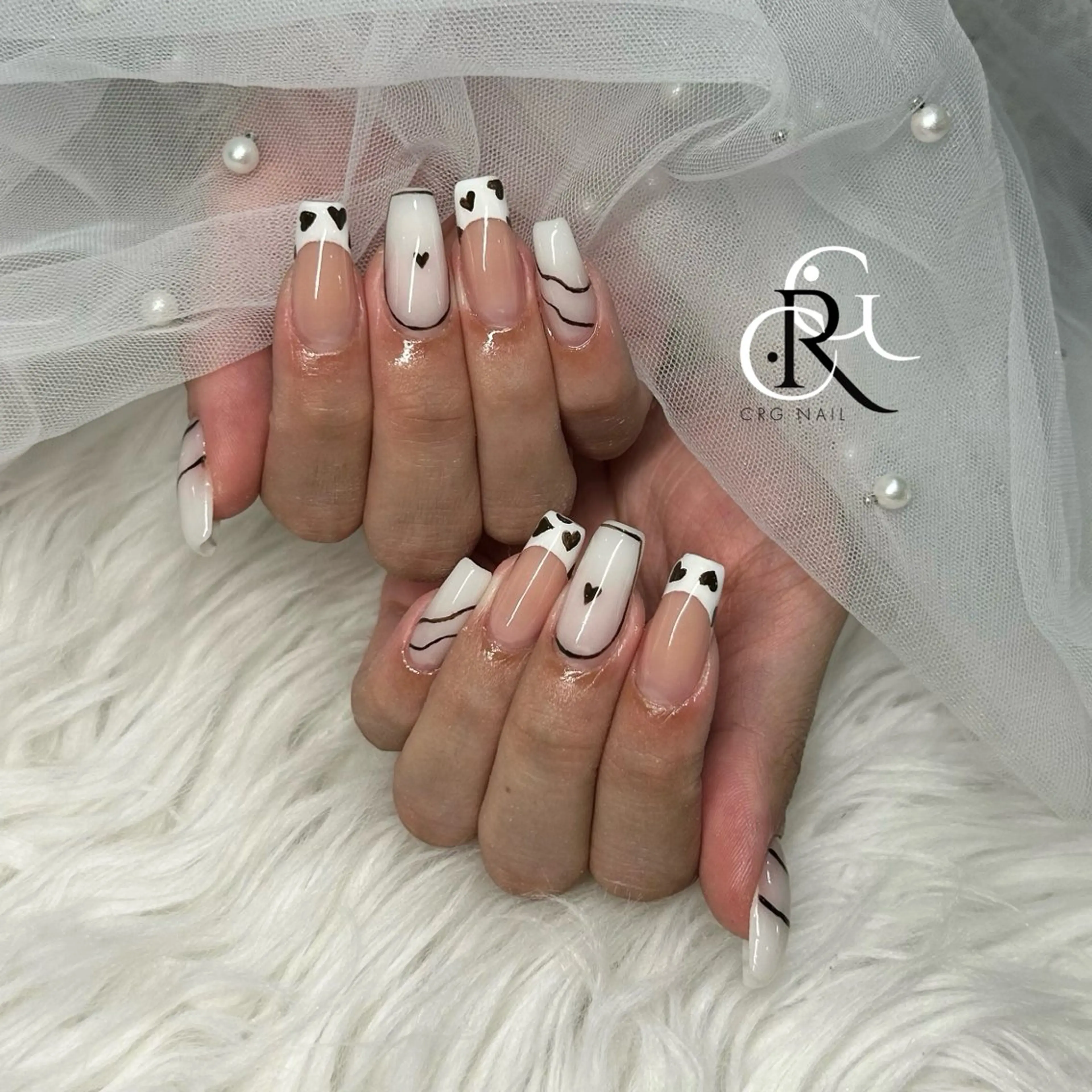 ショート ハンドネイル CRGNAIL RENAのネイルデザイン