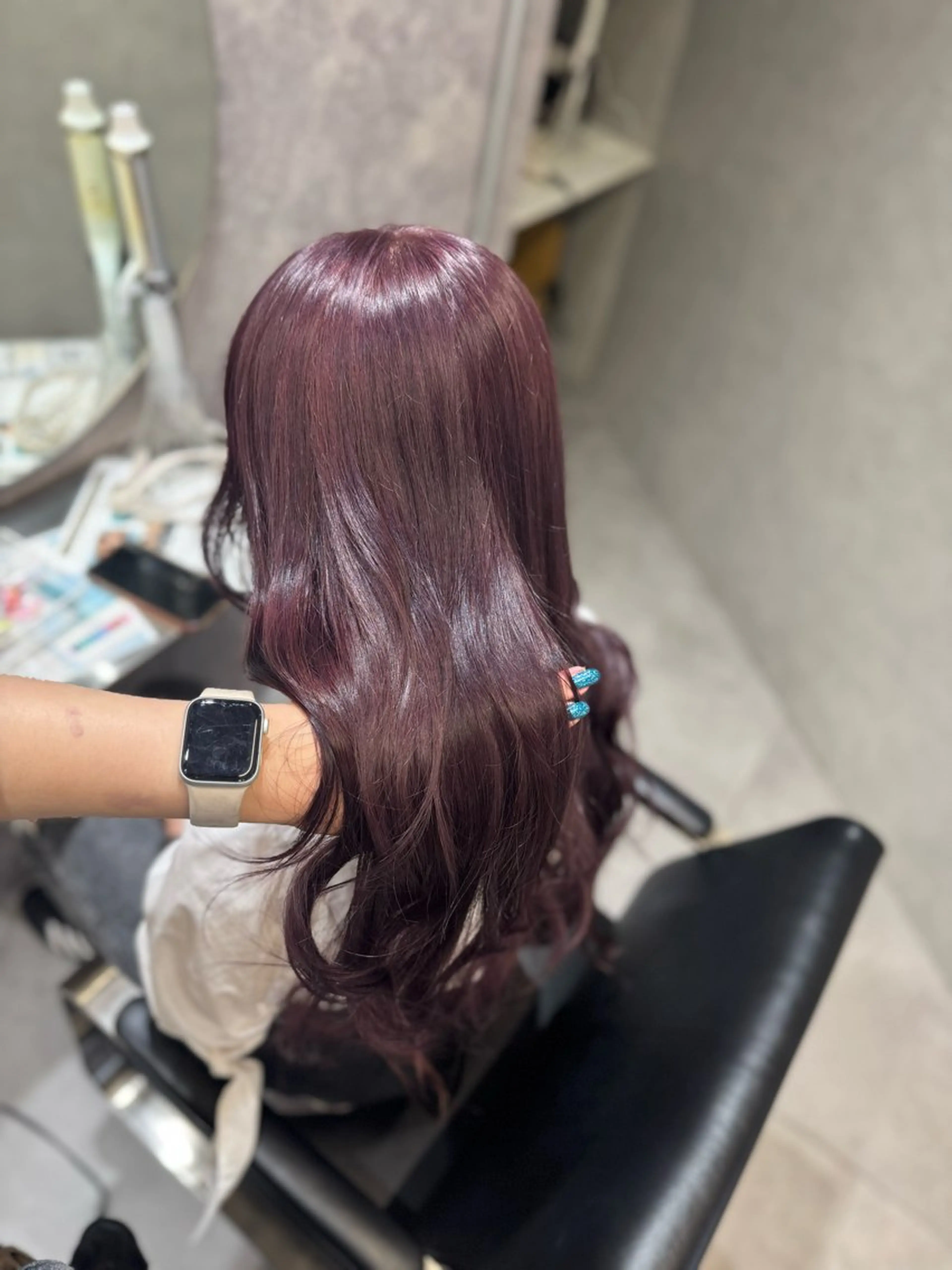 カラー ブリーチ ダブルカラー ブリーチなしカラー 髪質改善 NAO/暖色カラー /ベージュカラーのヘアスタイル