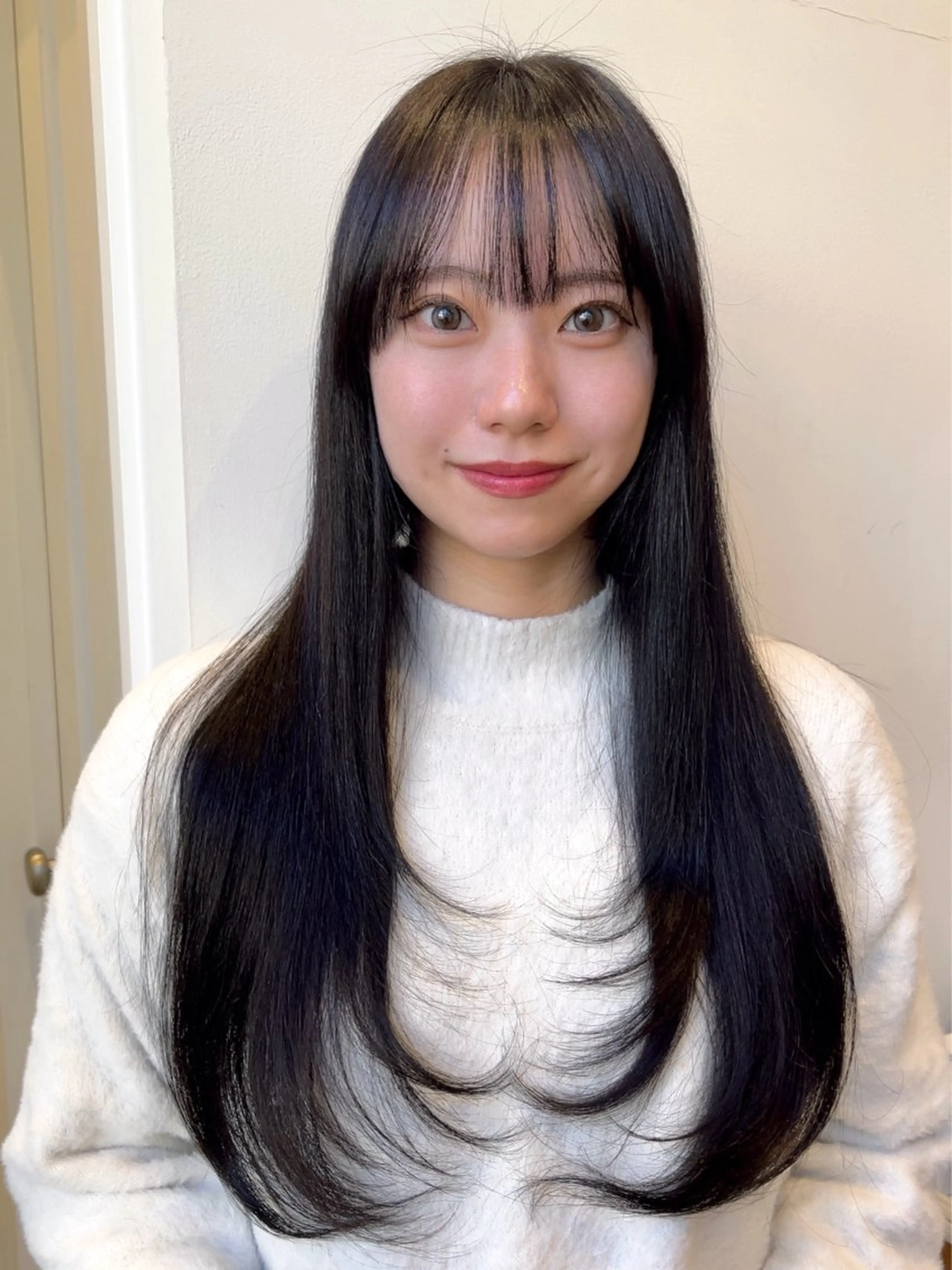 ロング カラー ディープラベンダー ラベンダーカラー ヘアカラー 暖色カラー/似合わせ カット/名古屋/辻のヘアスタイル
