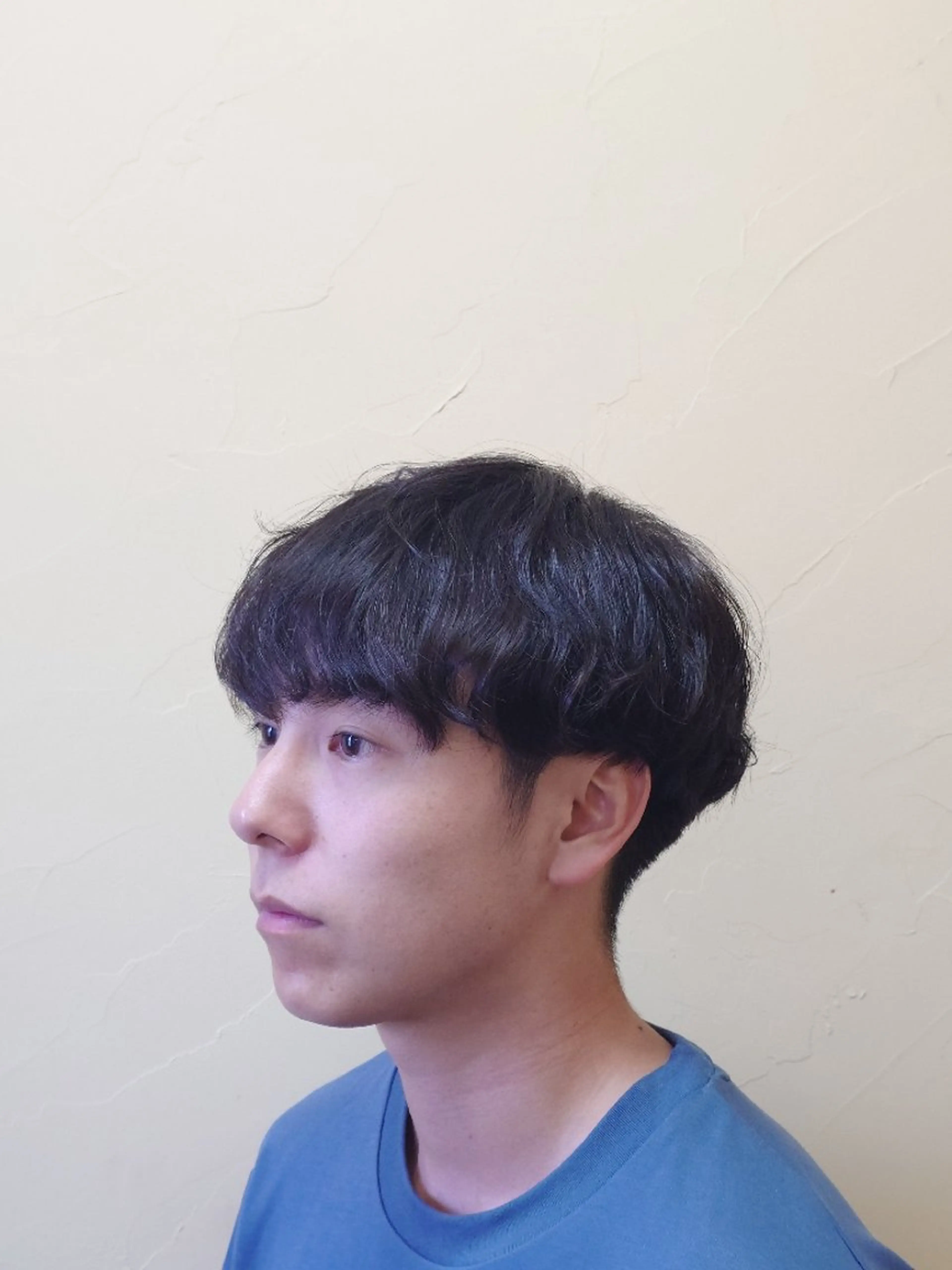 ミディアム くせ毛 カット ヘアーサロンカズミ所属・たけと/ツーブロック フェードのヘアスタイル