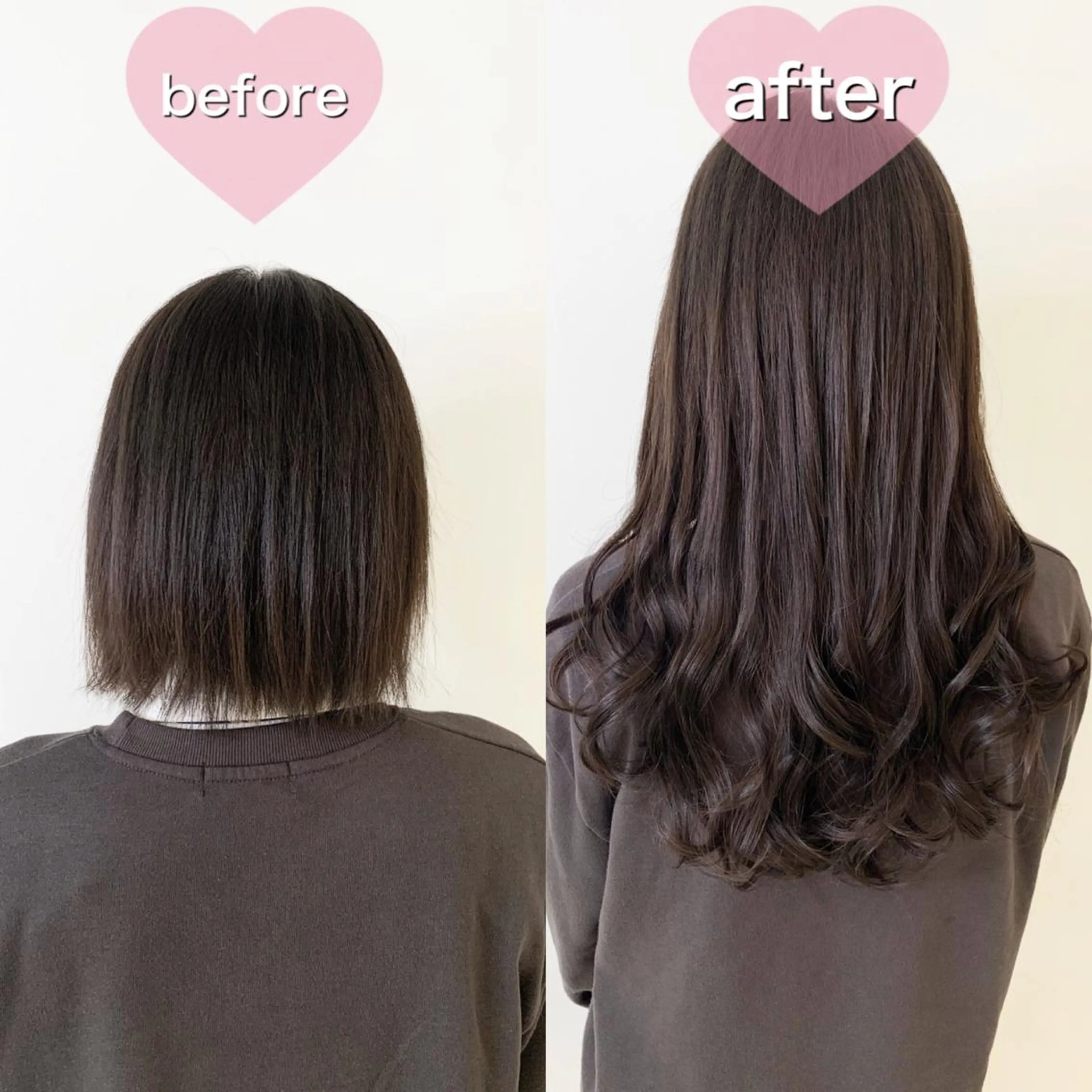 セミロング カラー シールエクステ エクステ RILÜM（リルム） まつげパーマのマツエク・マツパデザイン