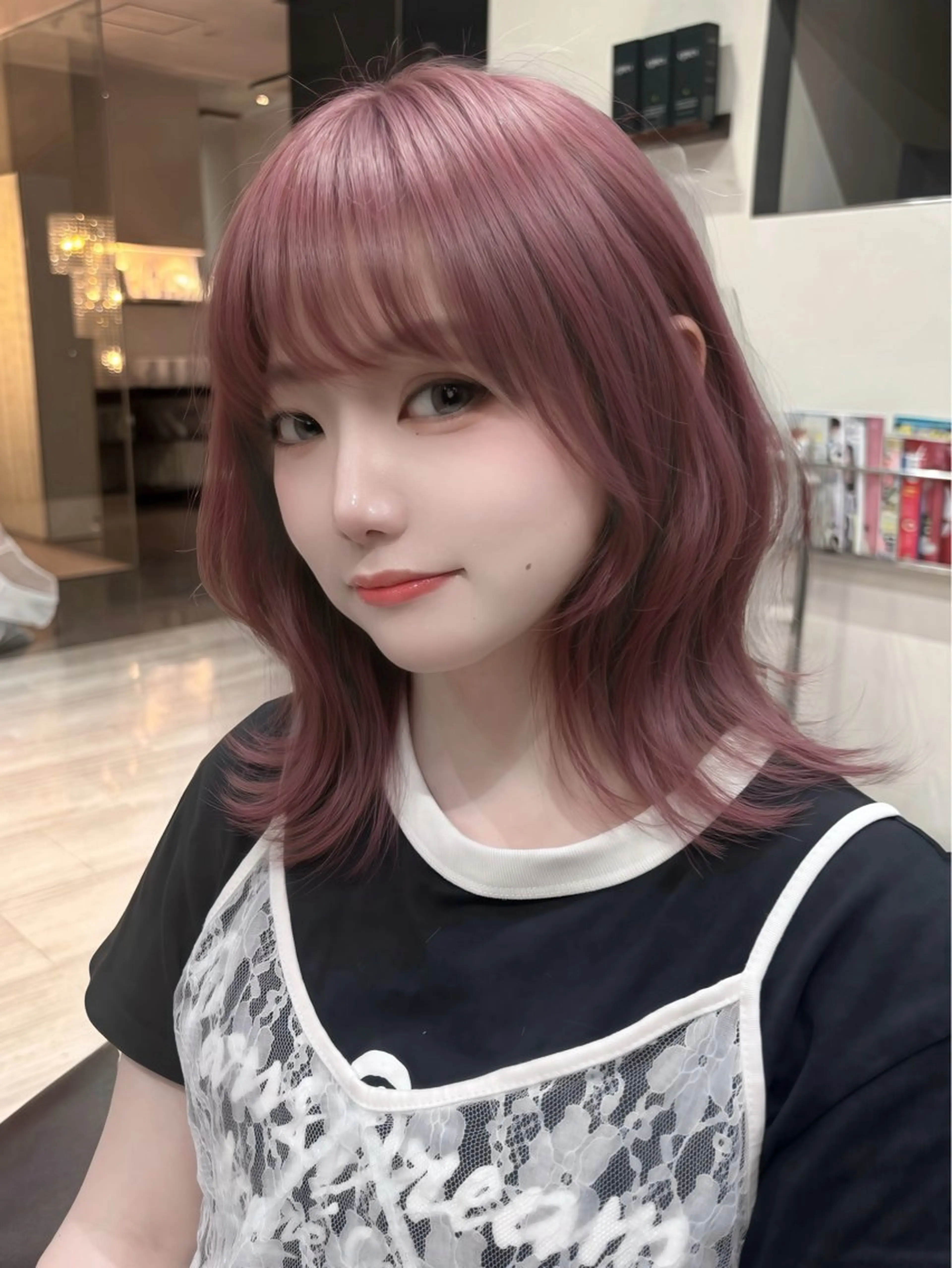 セミロング 小顔カット/レイヤー 【WiLL】加藤のヘアスタイル