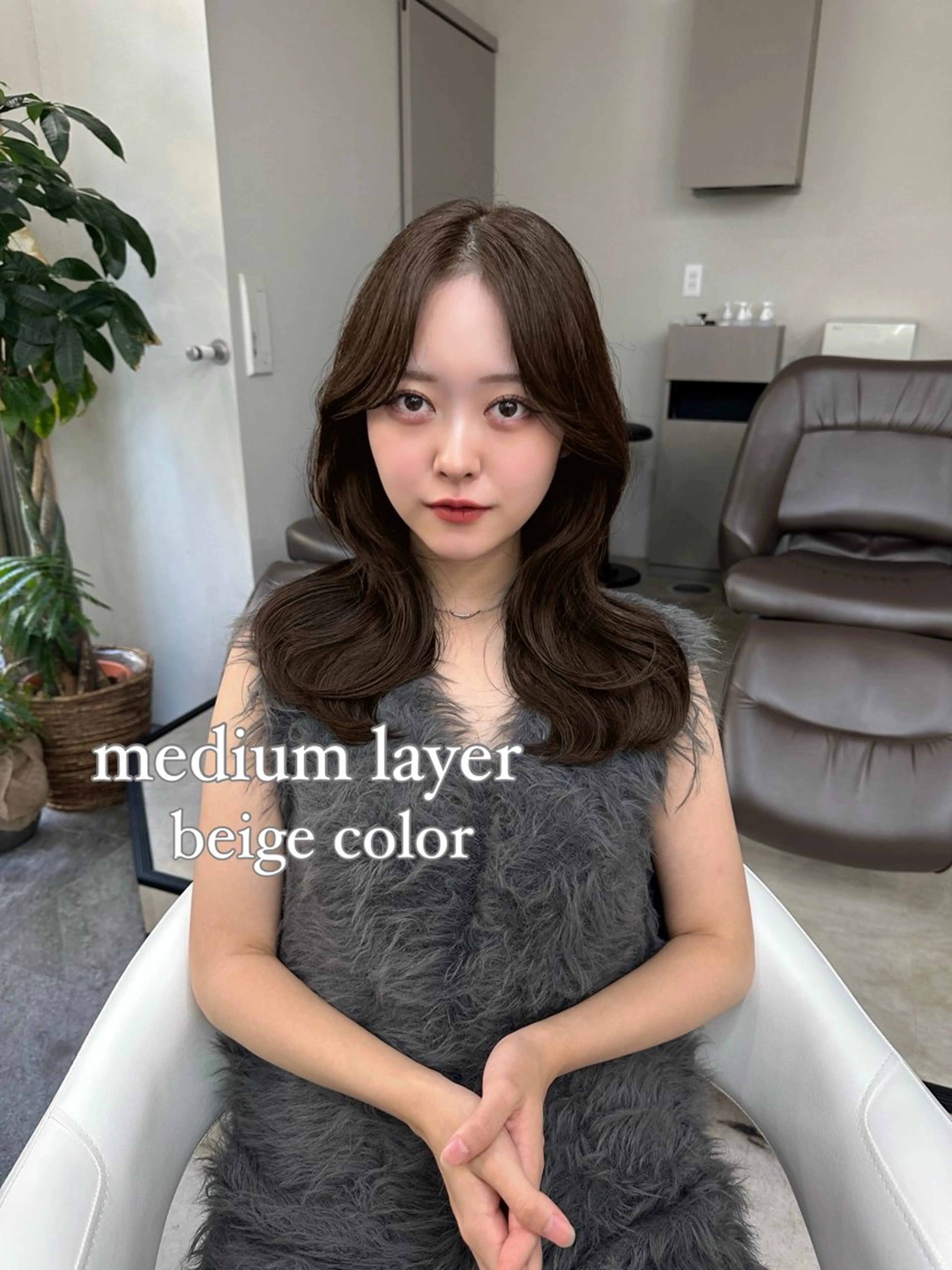 ミディアム Aura所属・丸山 心 / 艶カラーのヘアスタイル