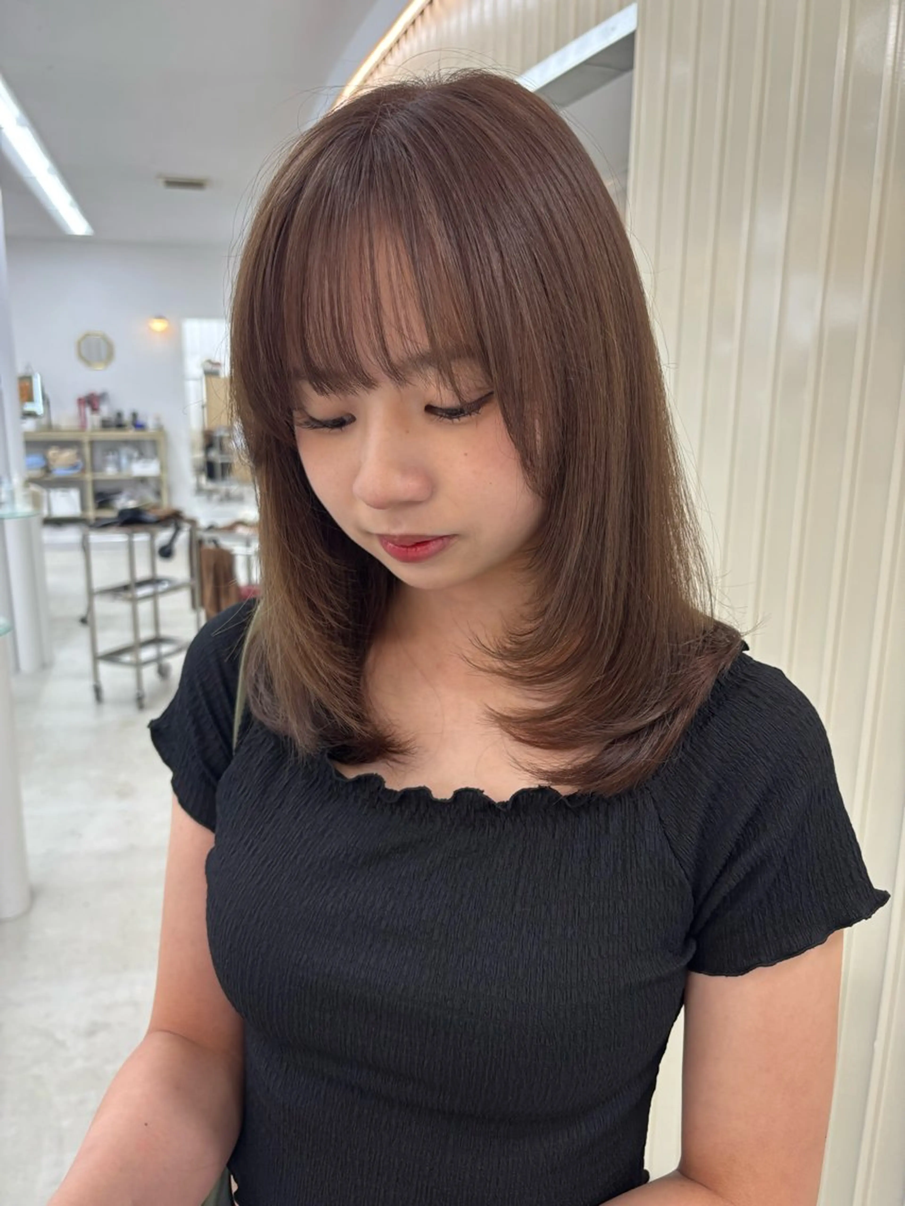 ミディアム カラー YUIMARL岡山店 MIRAIのヘアスタイル