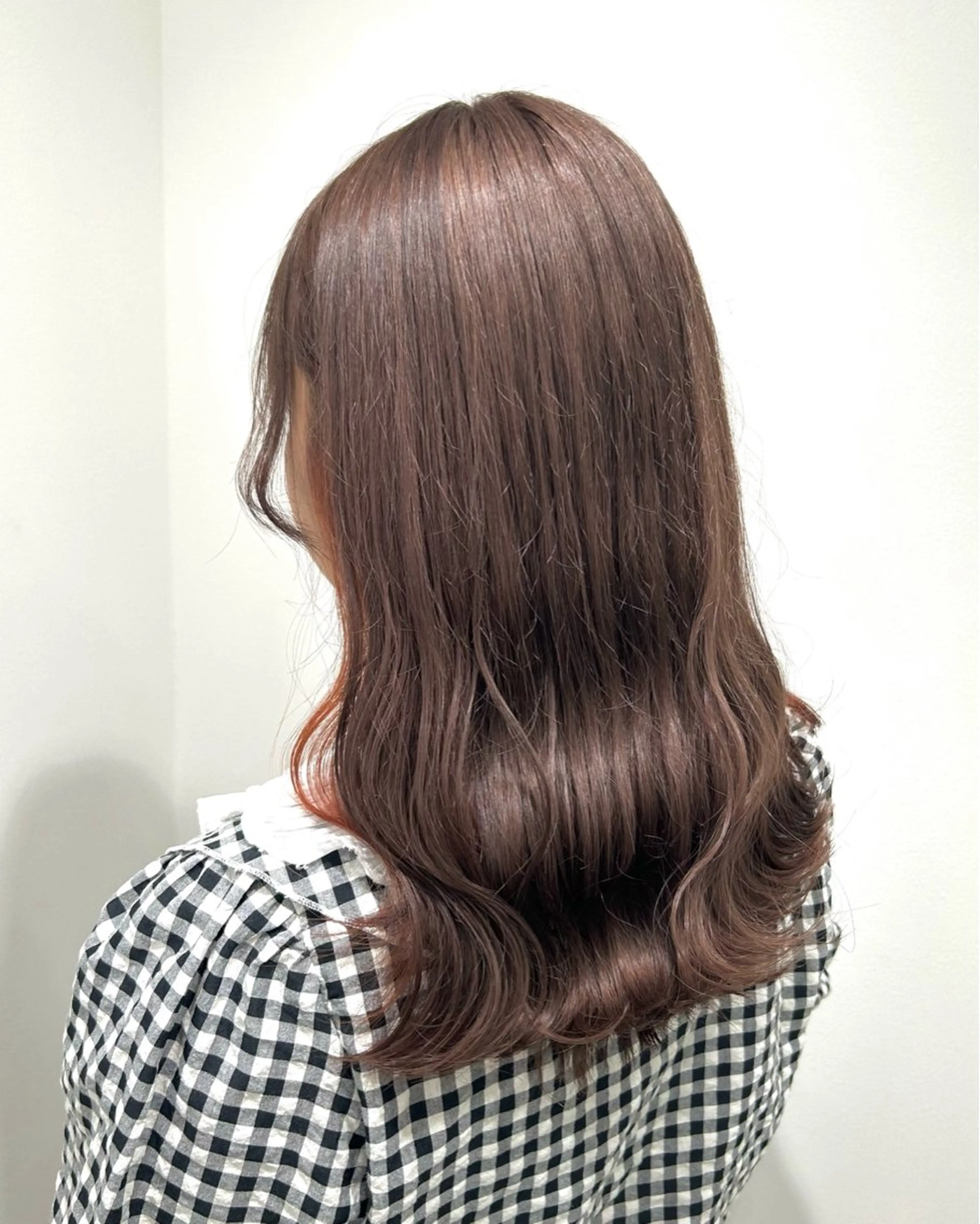 ロング カラー カット ヘアカラー トリートメント レイヤーカット韓国 暖色⭐︎KANAKOのヘアスタイル