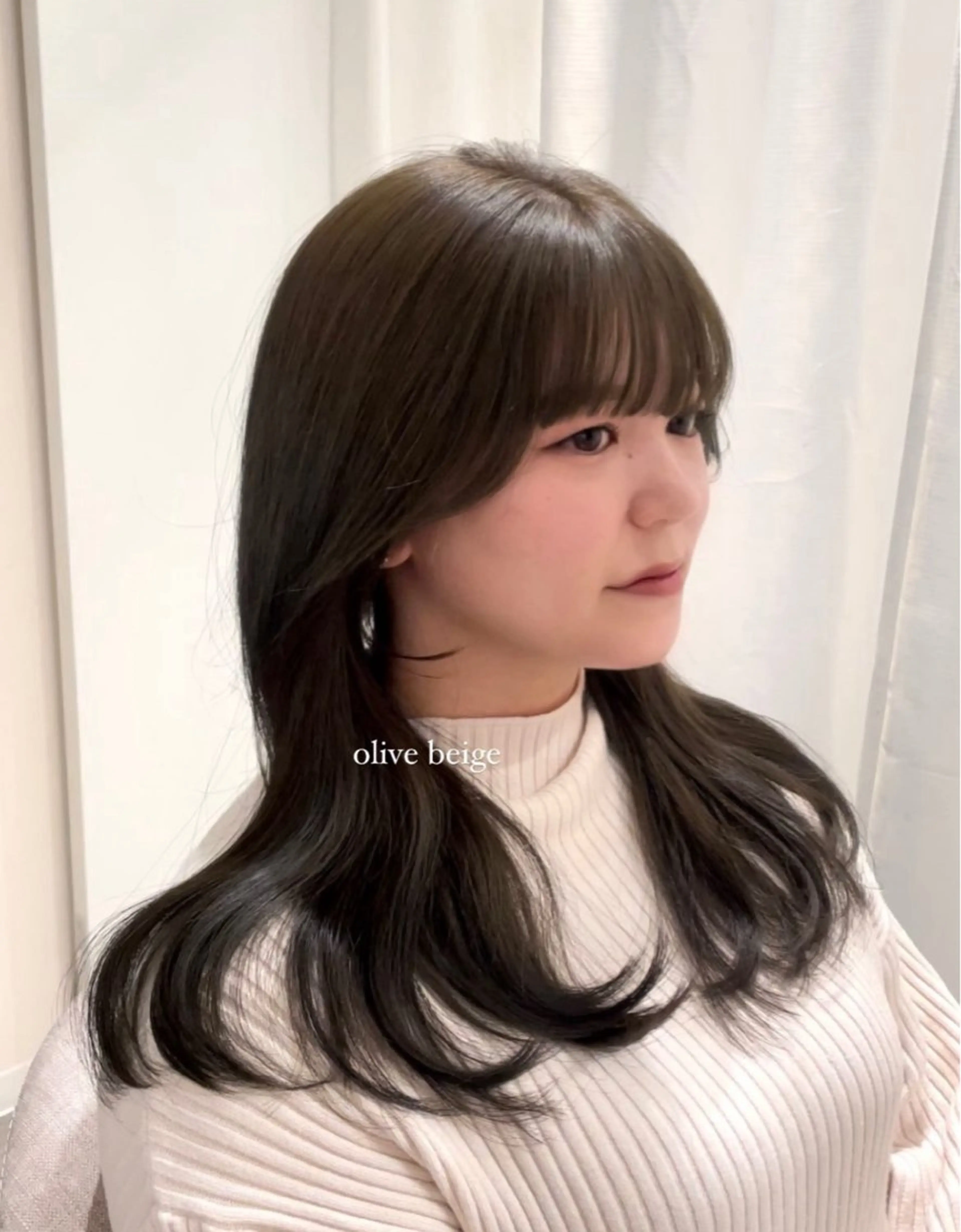 ロング カラー カット ヘアカラー トリートメント 𐙚mareka/ 顔周り/透明感ｶﾗｰのヘアスタイル