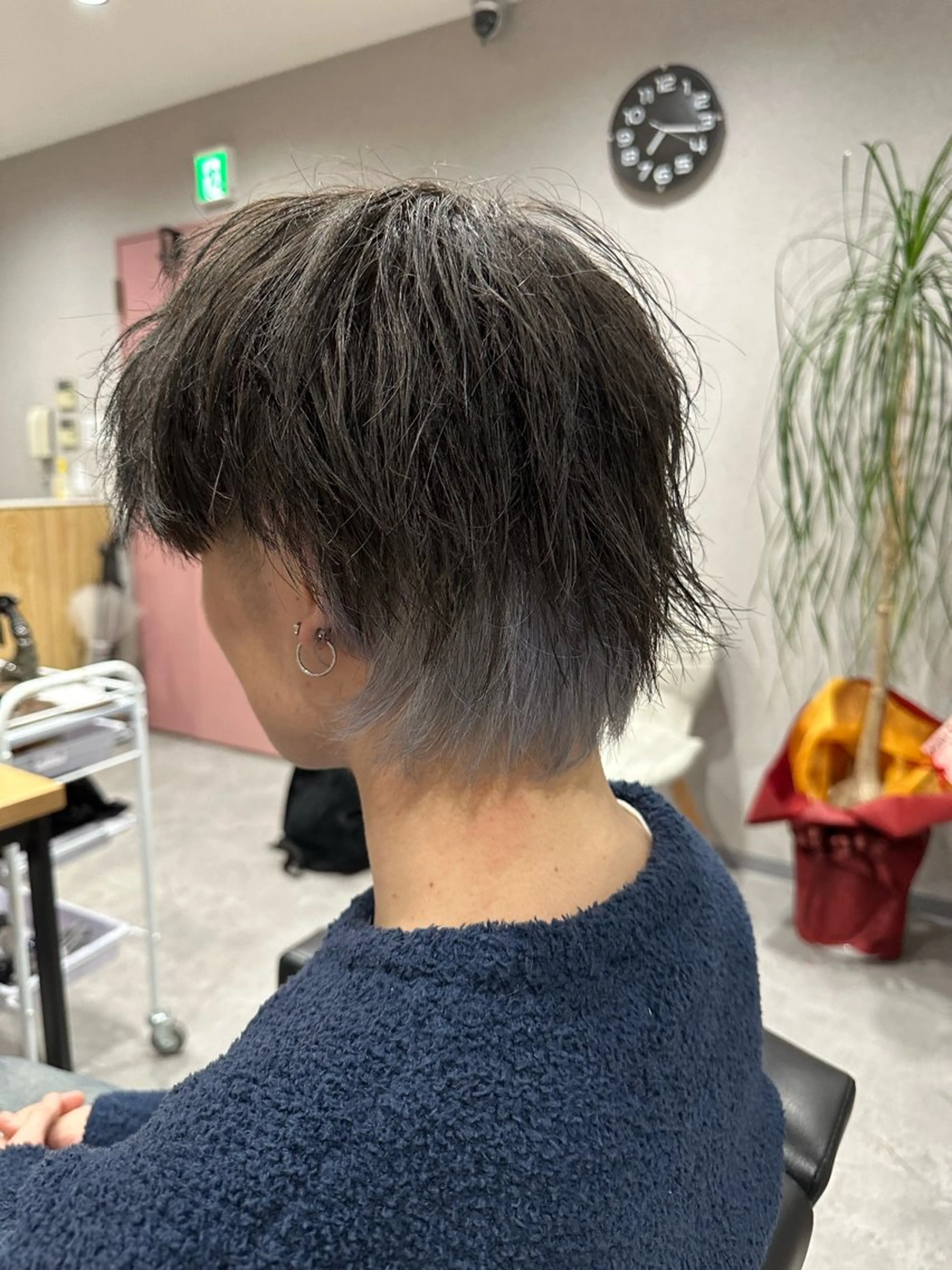 ショート ウルフカット B TECH by Zen【ビーテックバイゼン】所属・メンズパーマ/京都駅 /メンズ/奥村航平のヘアスタイル