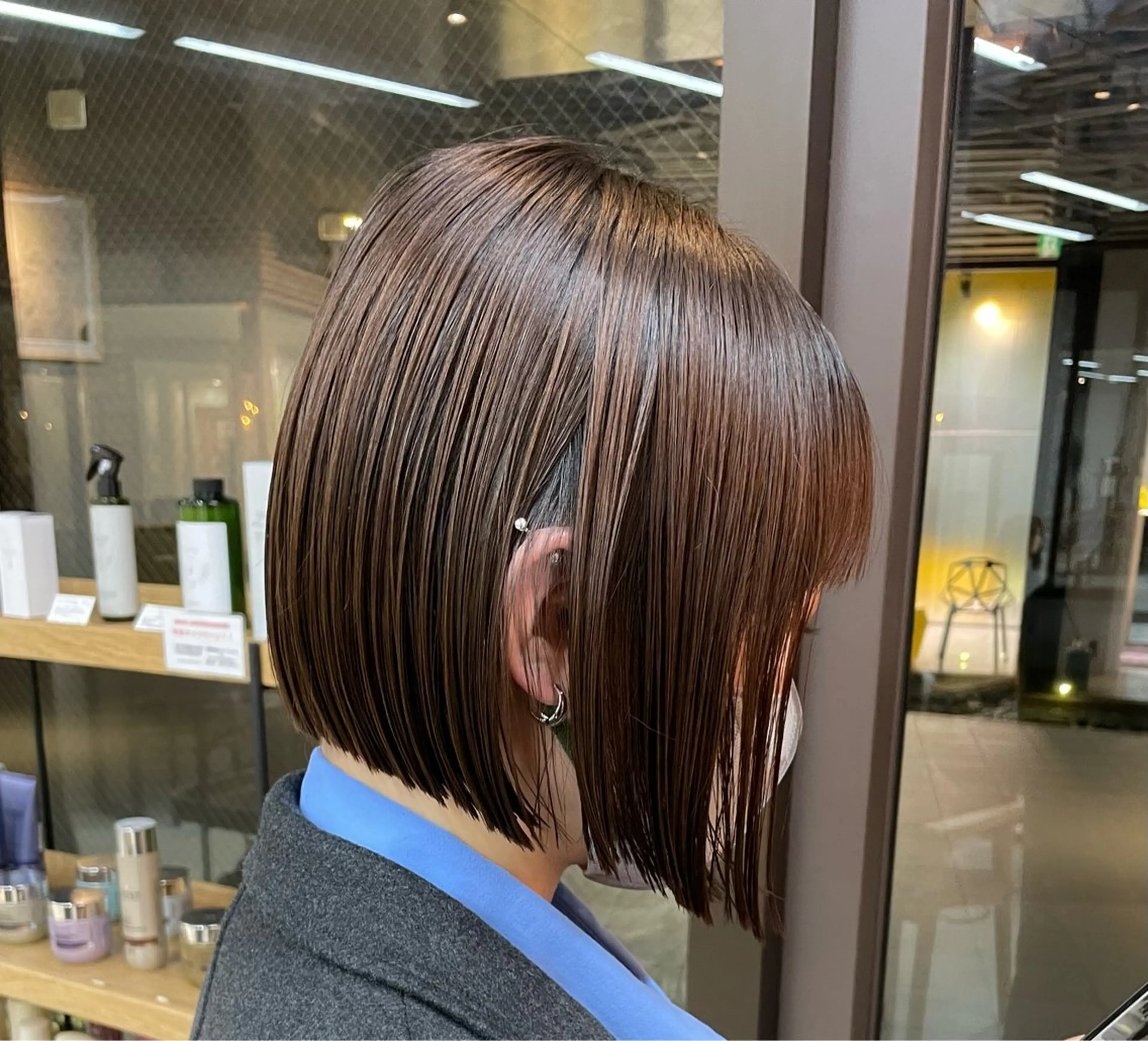 カット ヘアカラー トリートメント ボブ/ショート/ shinのヘアスタイル