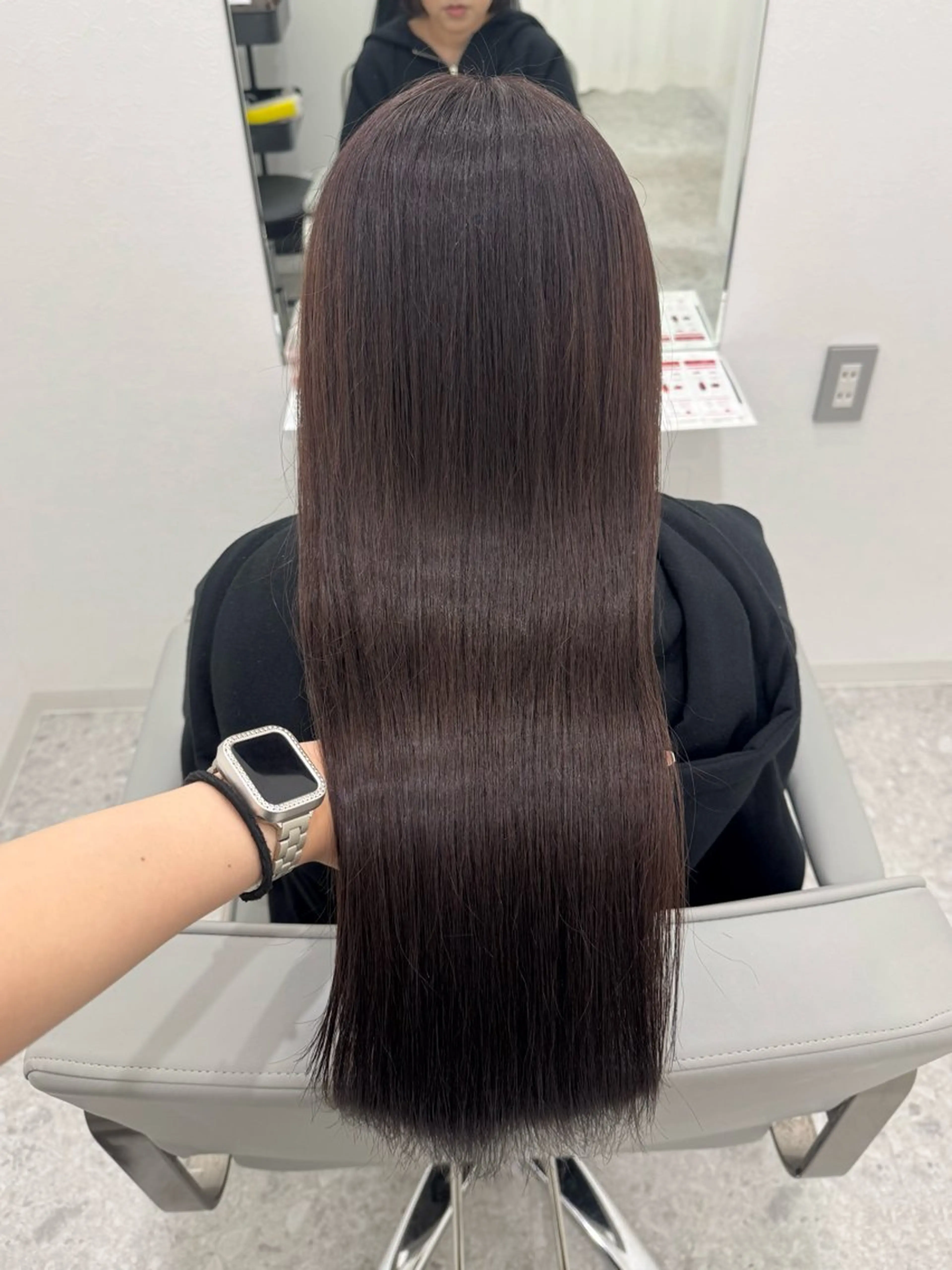 ロング カット ヘアカラー トリートメント 💎縮毛矯正/透明感 カラー💎椎葉みひろのヘアスタイル