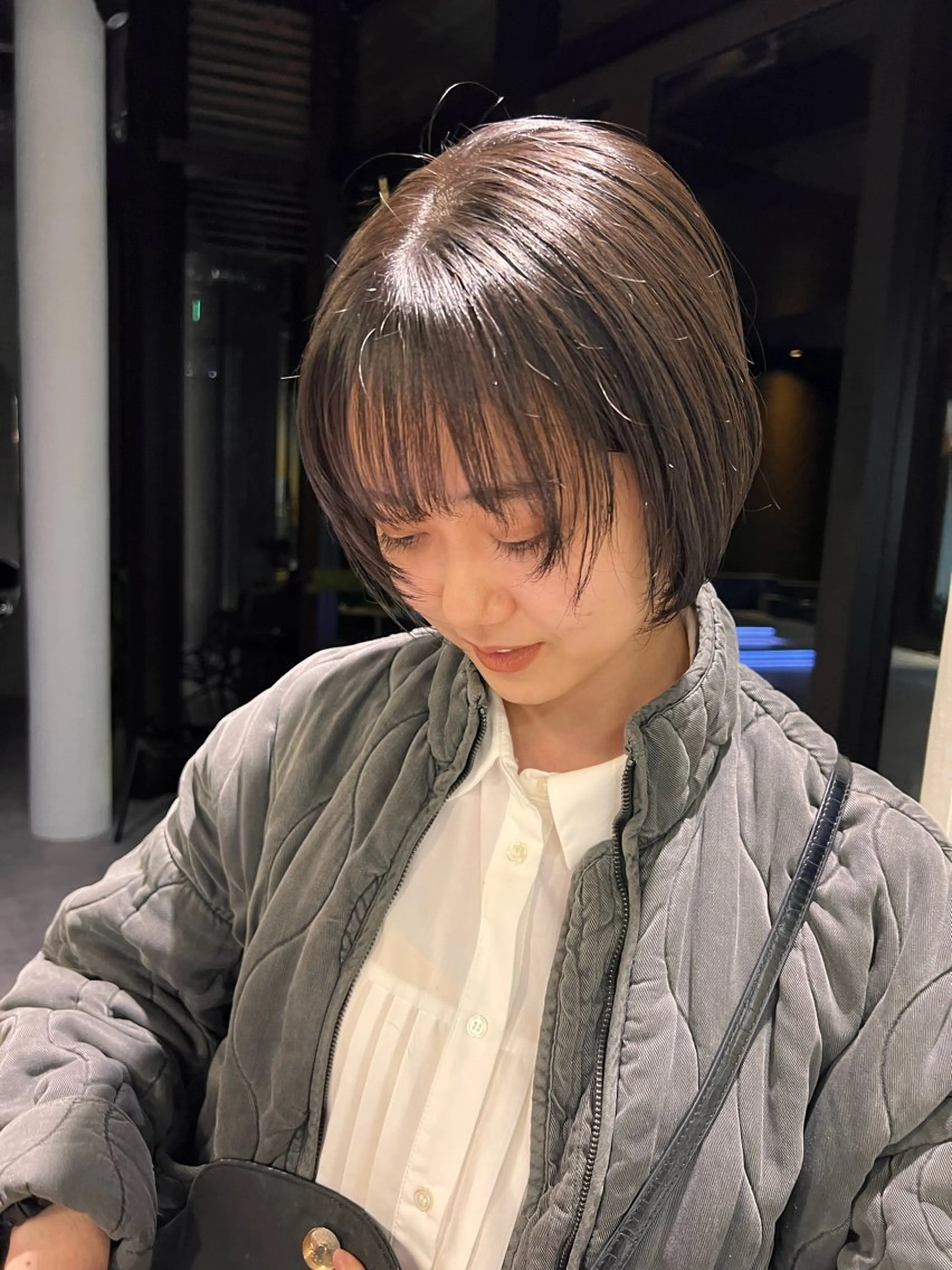 ショート ショートボブ ボブ ショートヘア 上田 エミのヘアスタイル