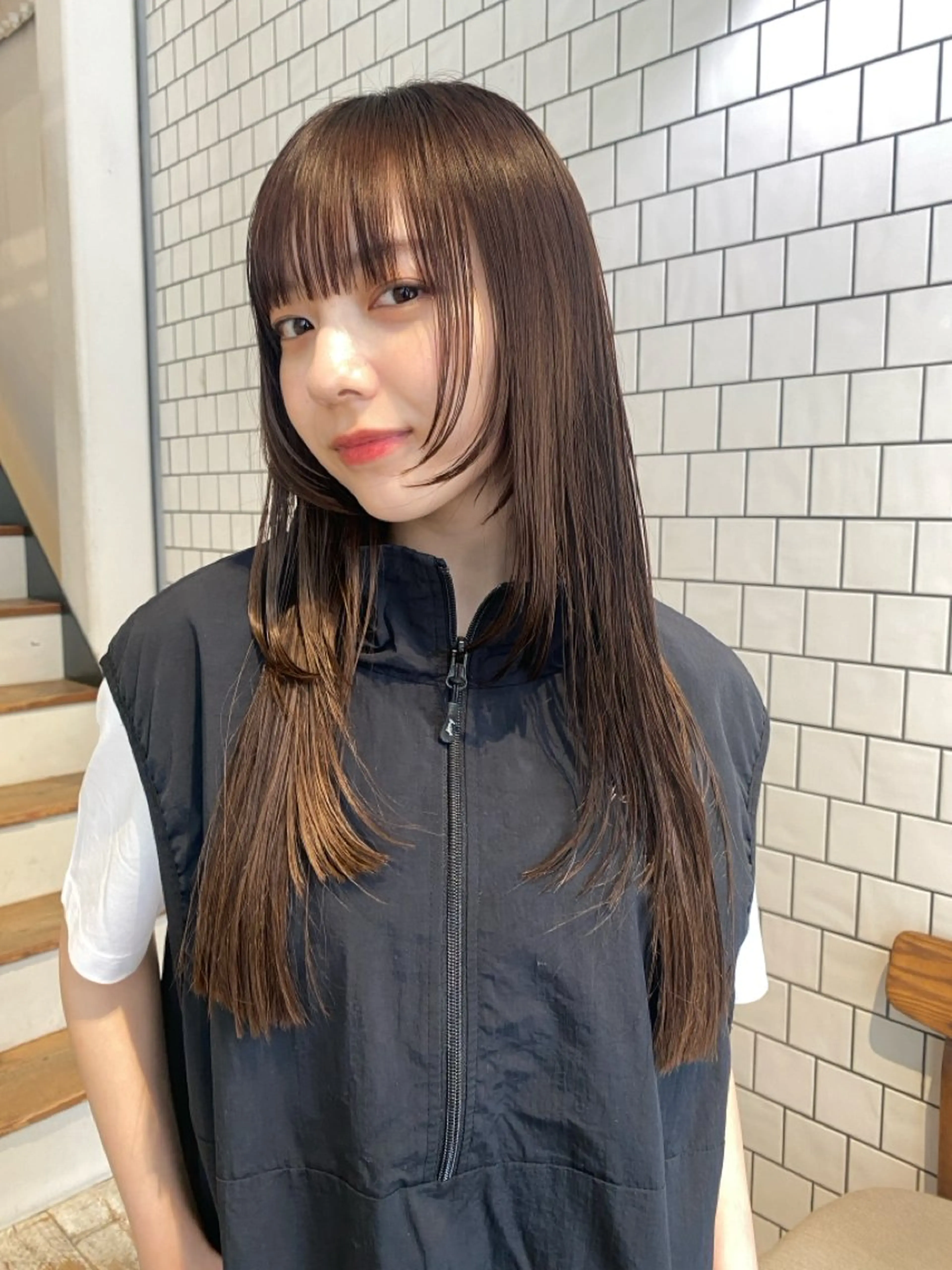 ミディアム Nary六角所属・藤原 琴乃のヘアスタイル