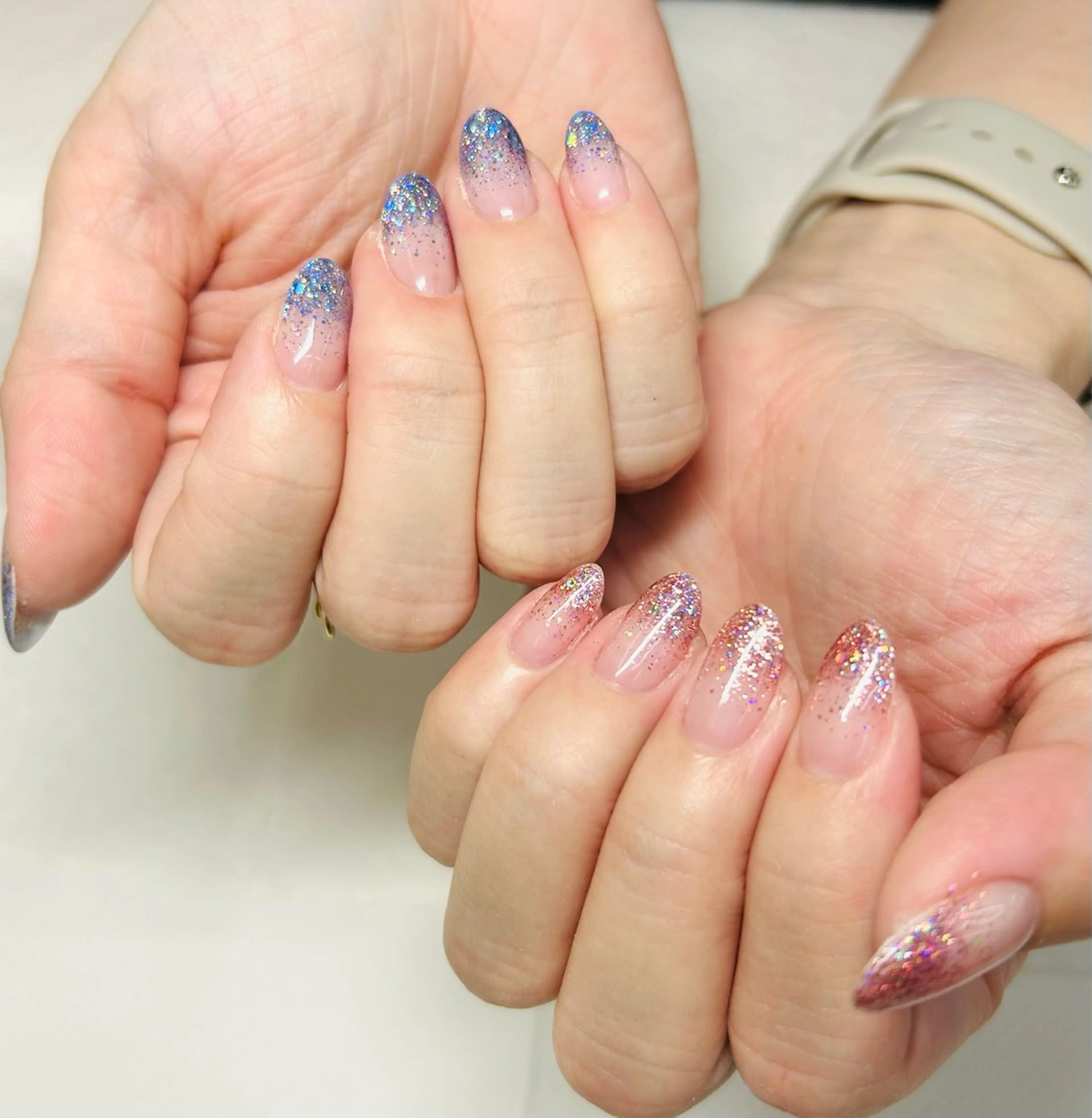 ハンド【オフあり】ラメグラデーション(※ラメグラ限定コース💅)の写真