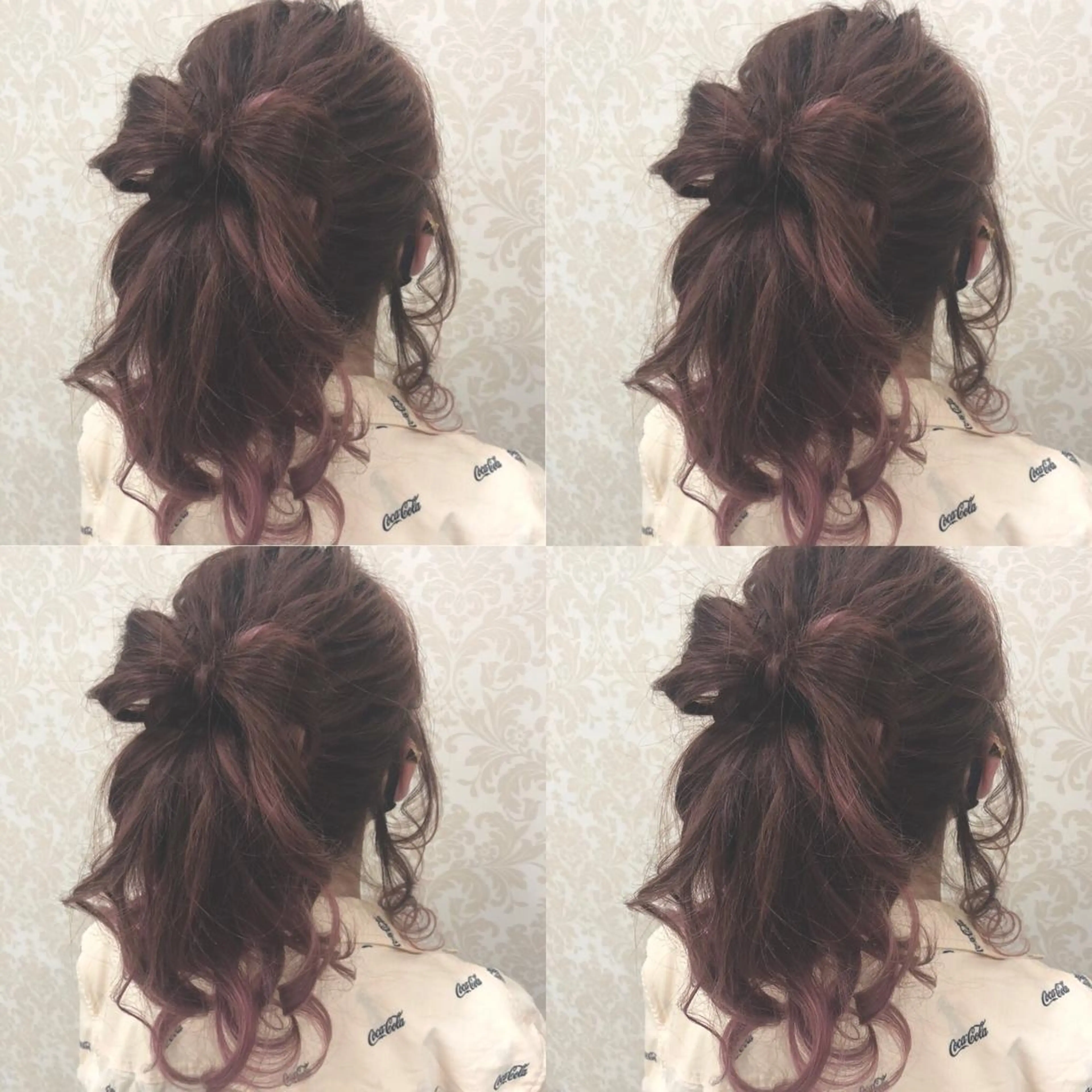 セミロング ヘアアレンジ ポニーテール ヘアセット 🌷MAYU 🌷のヘアスタイル
