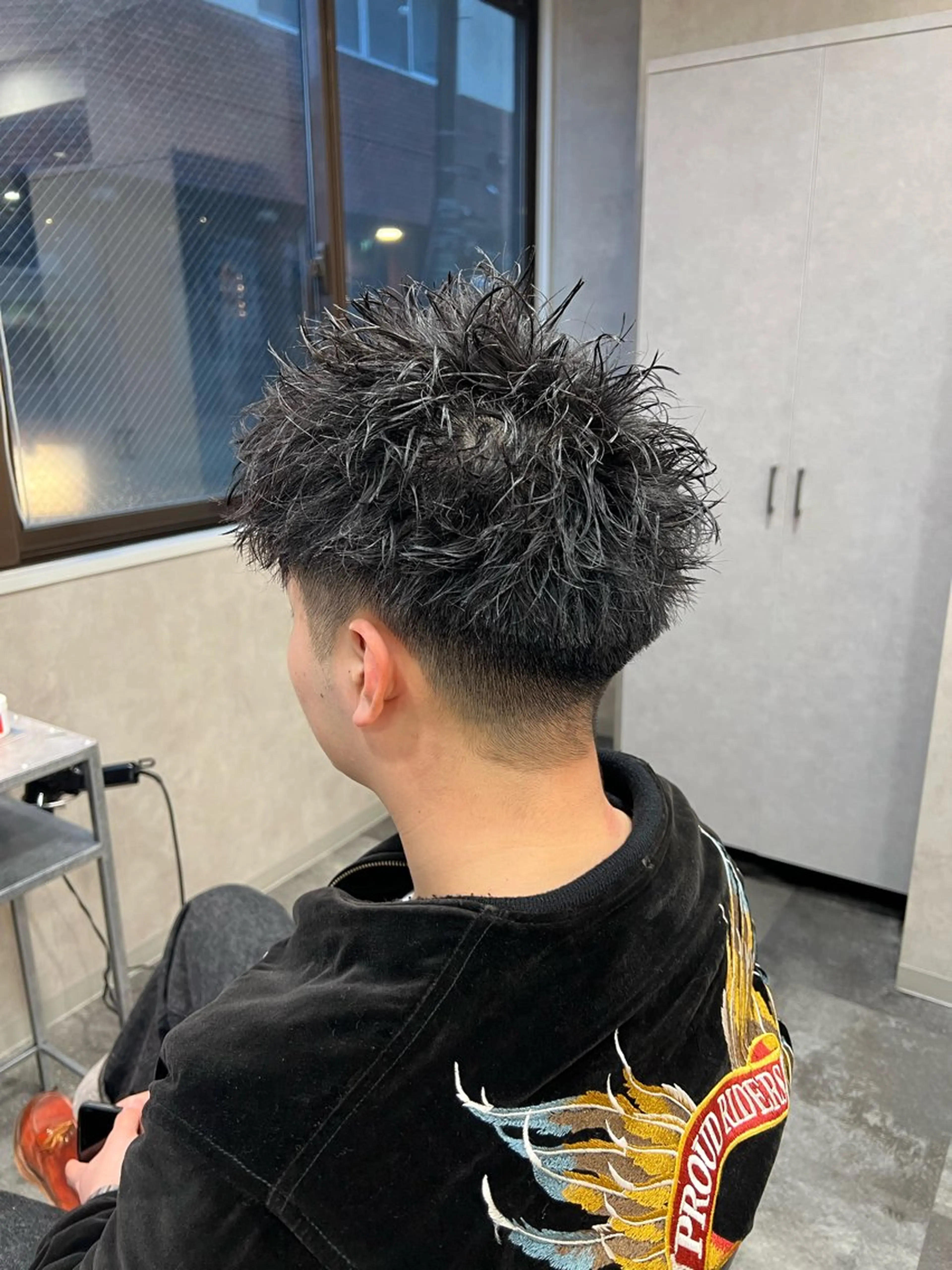 ショート パーマ ヘアアレンジ メンズ メンズパーマ スパイキーショート ショートヘア カット パーマ メンズ特化/カラー/ パーマ/ケイシンのヘアスタイル