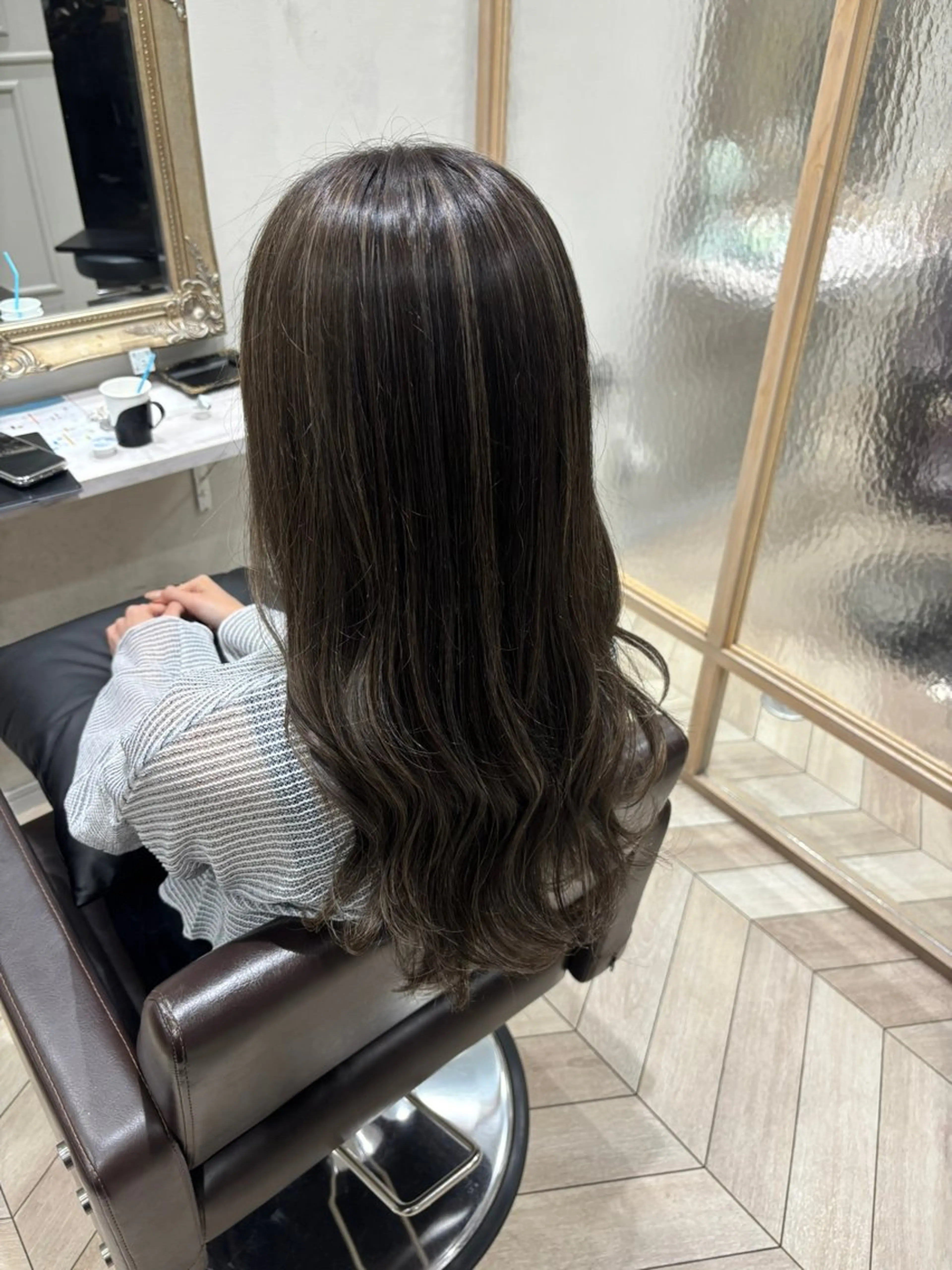 ロング ヘアカラー トリートメント 北村 奈央のヘアスタイル