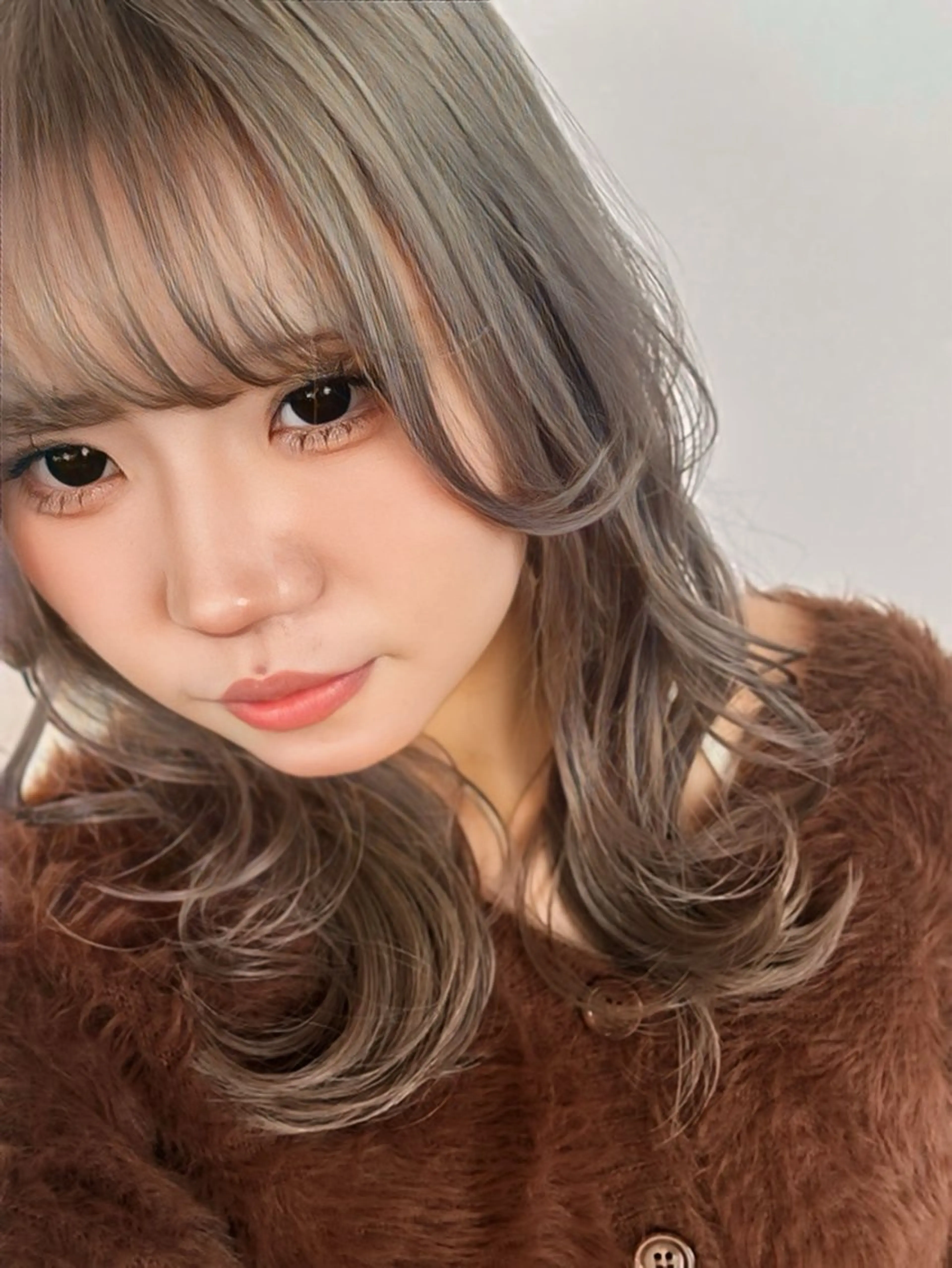 セミロング カラー ヘアカラー トリートメント LIFE 本店所属・ハイトーン×韓国 レイヤー/ 小林達哉のヘアスタイル