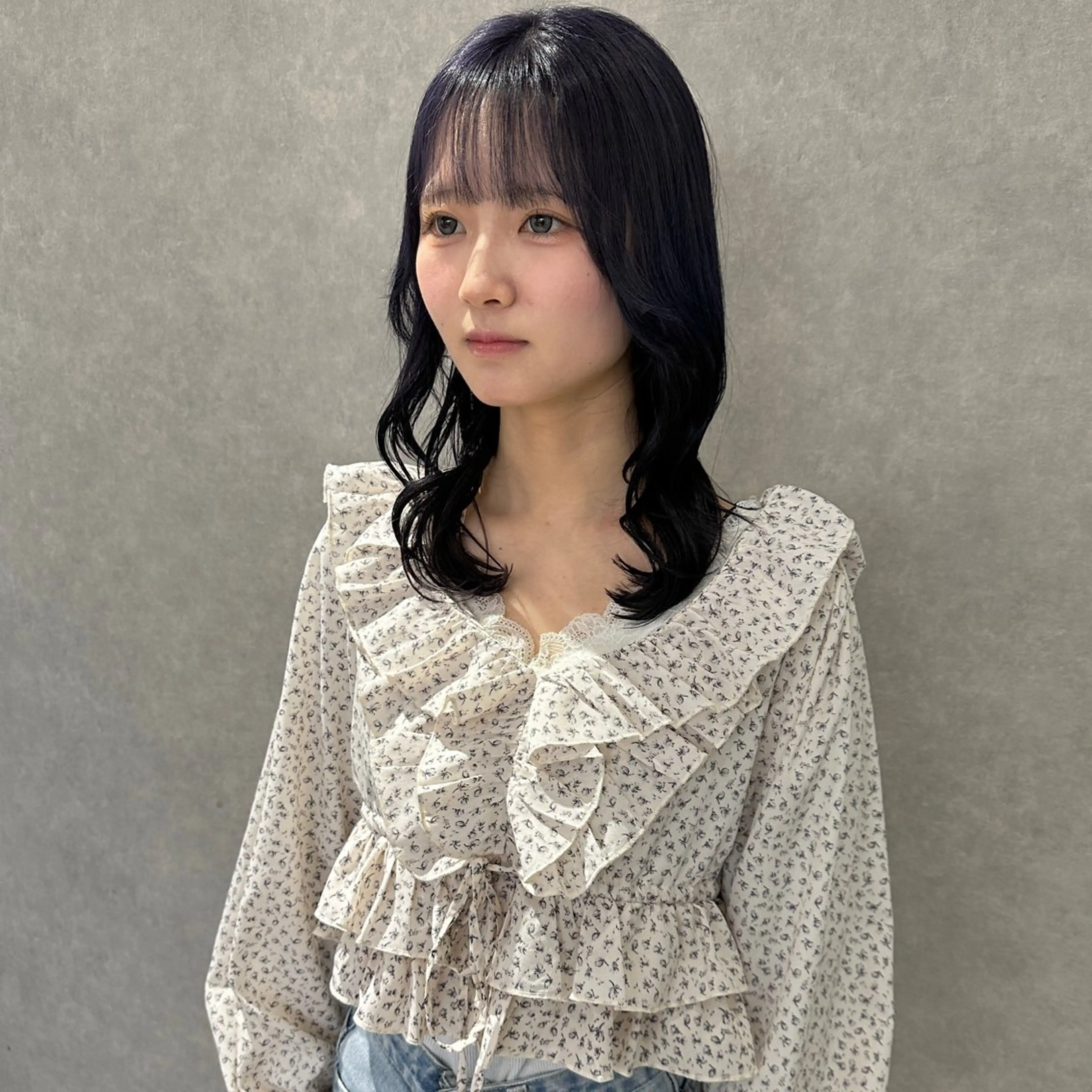 ミディアム カラー カット ヘアカラー はちすか るかのヘアスタイル