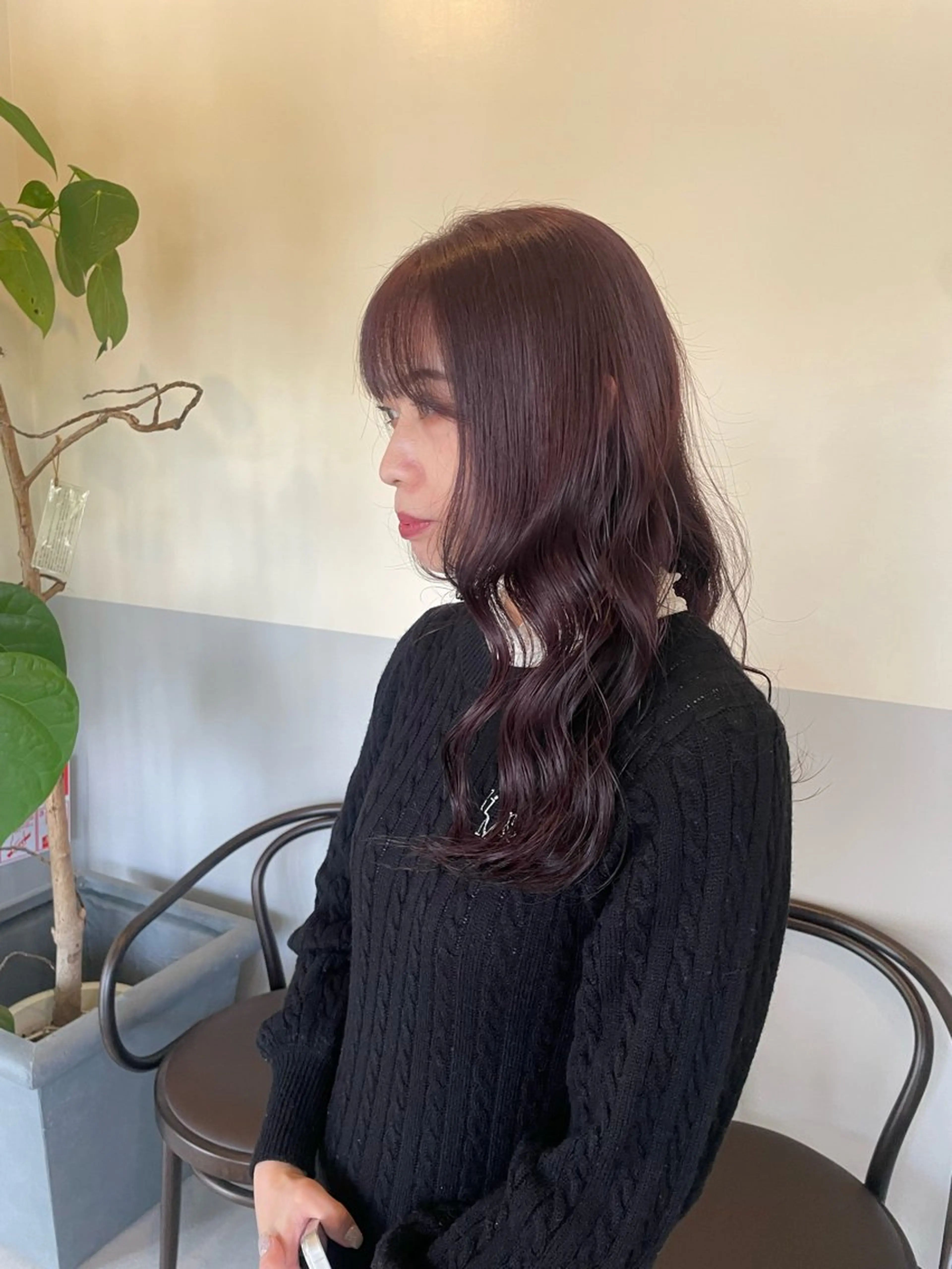 カラー basho ノエ.／カットモデルのヘアスタイル