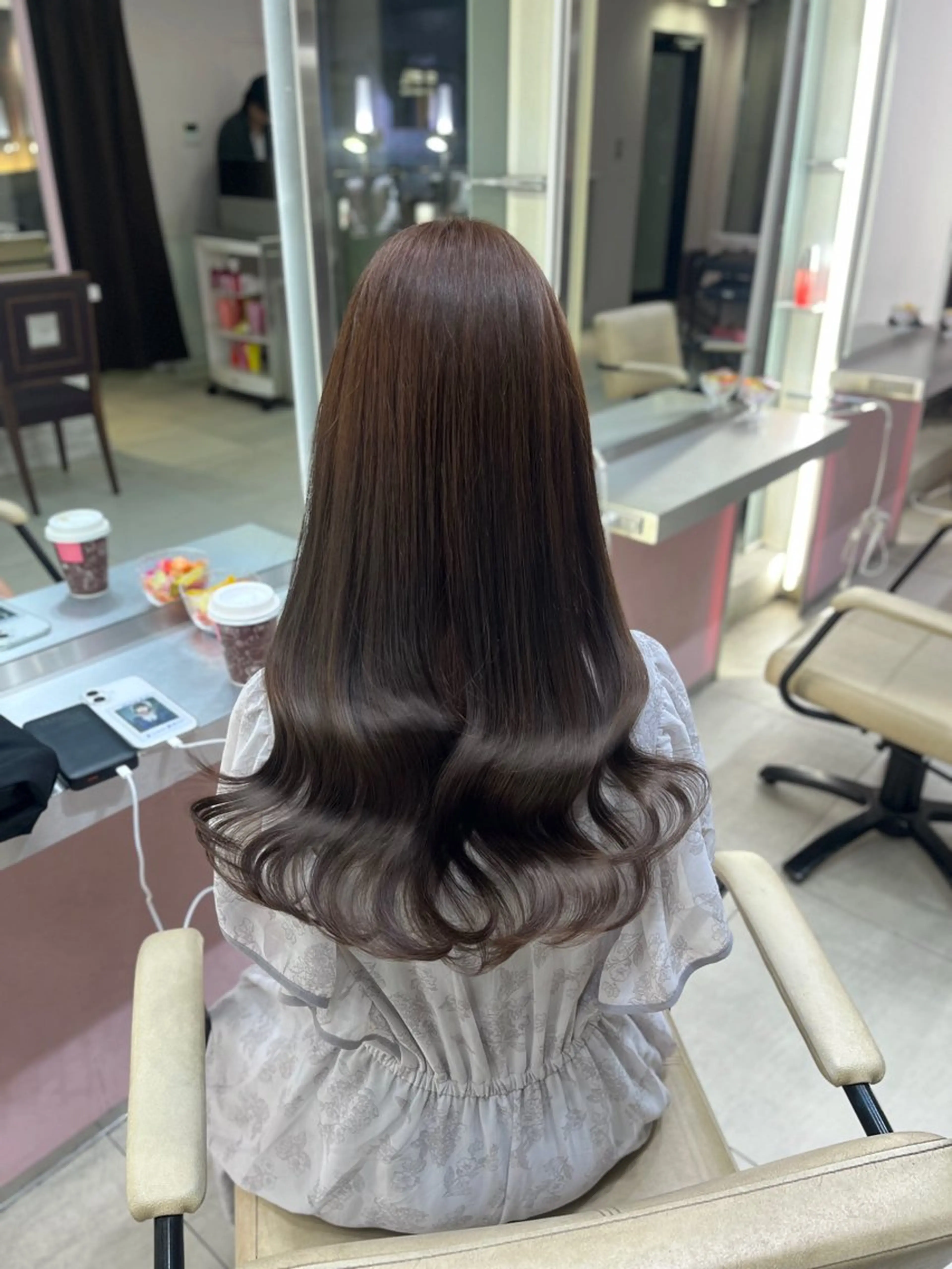 【♡🌸期間限定🌸♡】✨️🎀 ケアカラー+高保湿3stepトリートメント 🎀✨️ ロング料金なし💎の写真