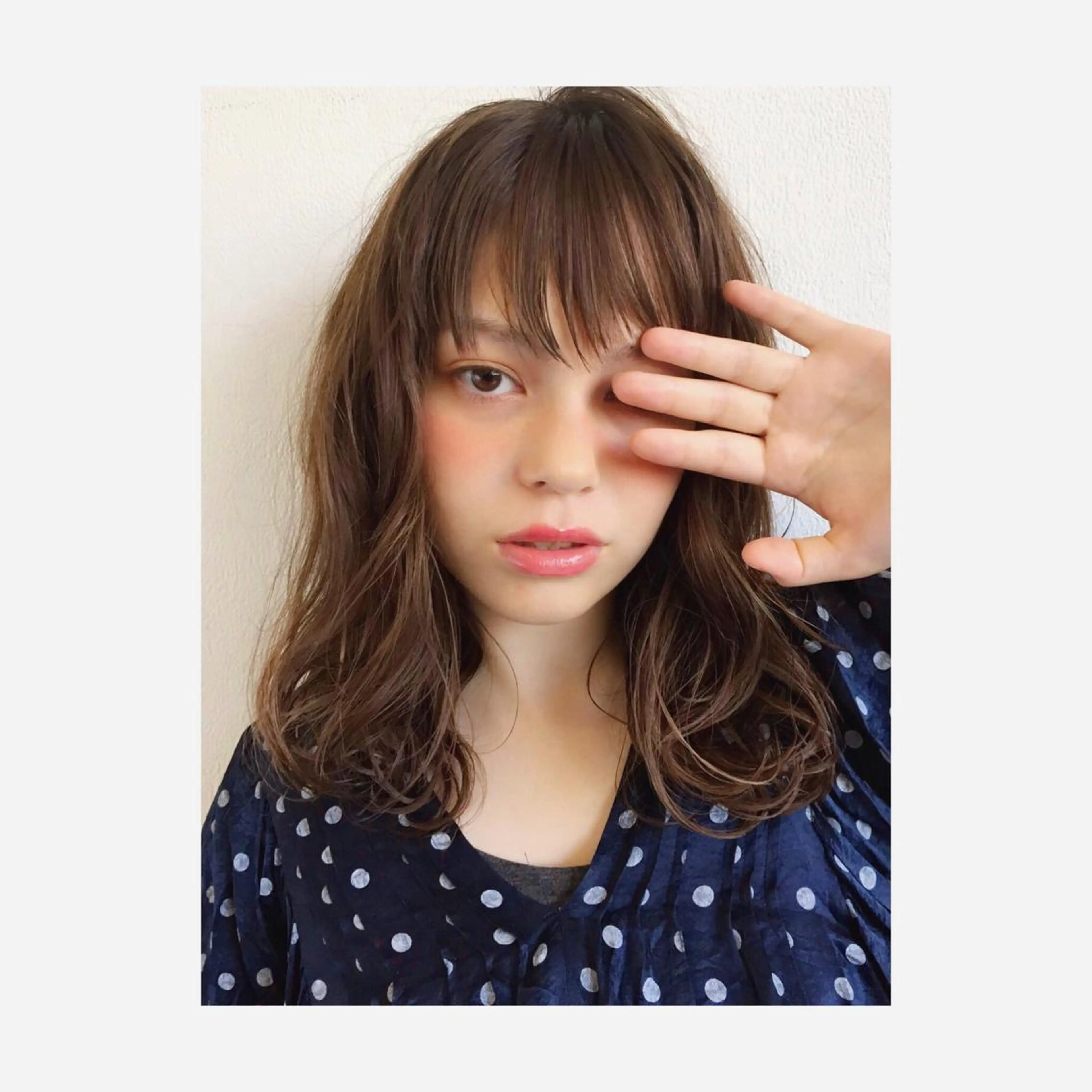 ミディアム パーマ ミディアムパーマ Musiiik hairのヘアスタイル