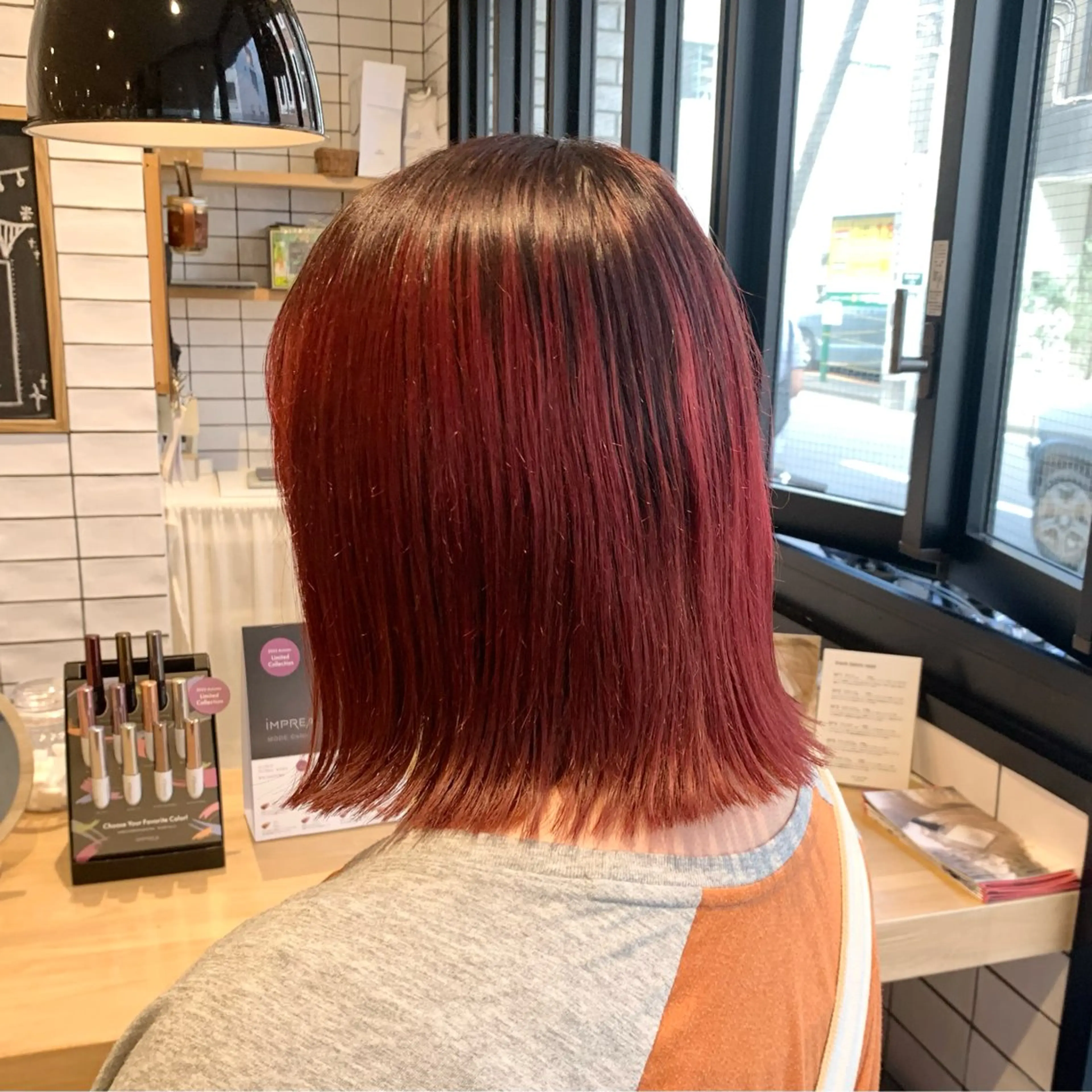 ミディアム 艶カラー/暖色カラー /透明感/ryutoのヘアスタイル