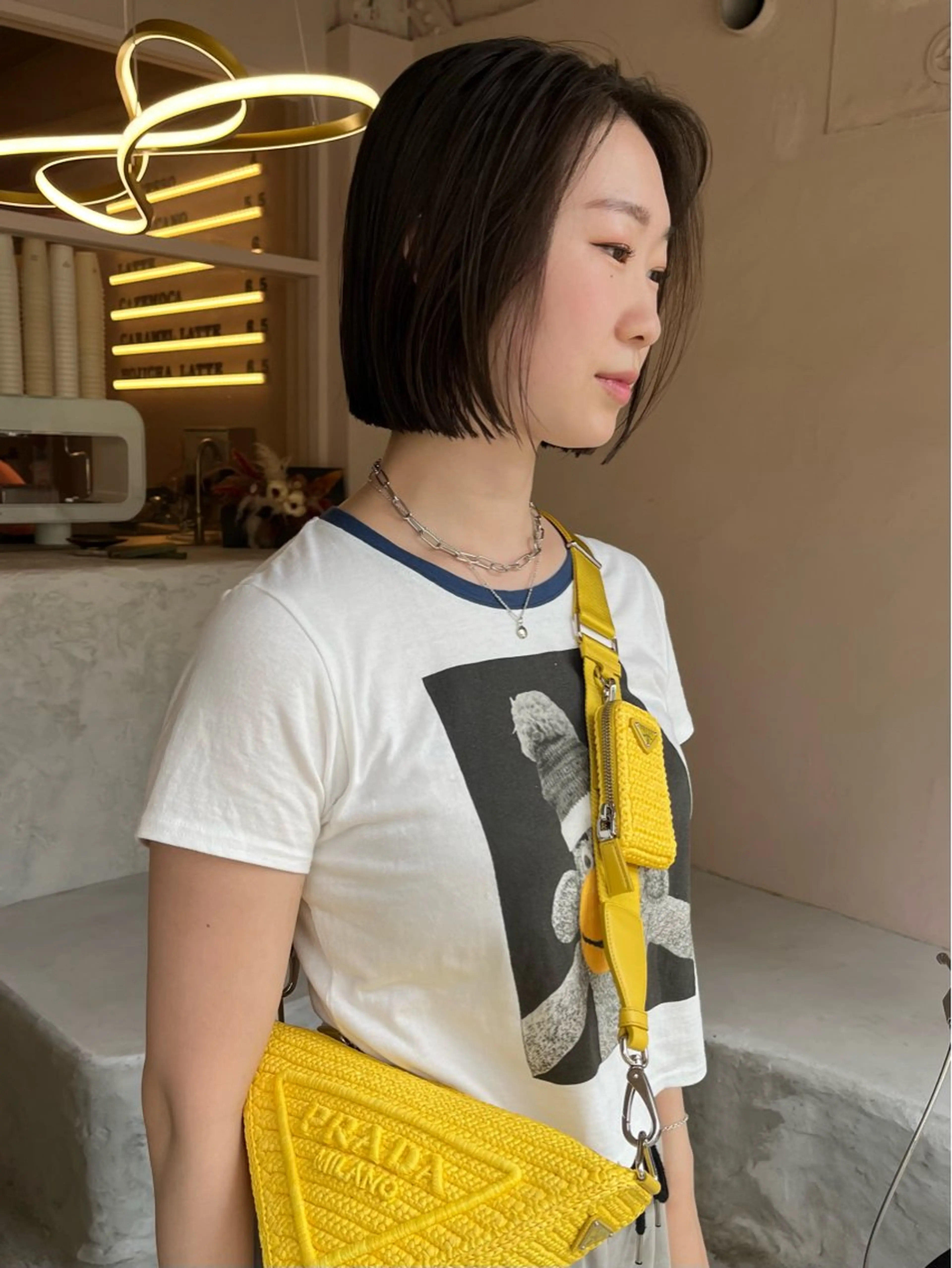 ショート ボブ カット ヘアカラー トリートメント iru所属・mi kiのヘアスタイル