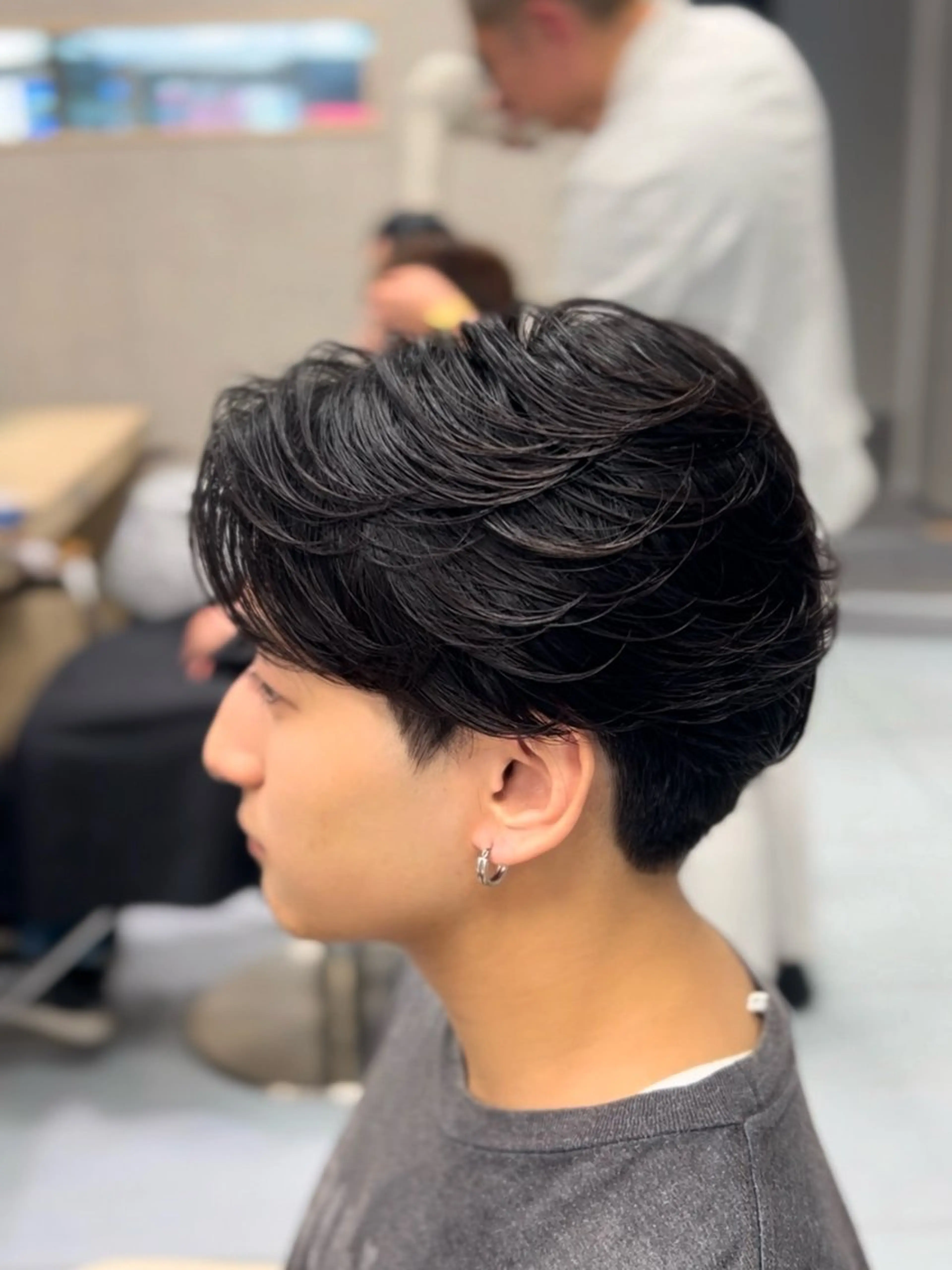 ショート パーマ メンズ ダウンパーマ フェザーパーマ カルマパーマ メンズ韓国風 メンズパーマ カット パーマ トリートメント 🔮メンズ縮毛矯正 毛流れパーマ💎竹永のヘアスタイル
