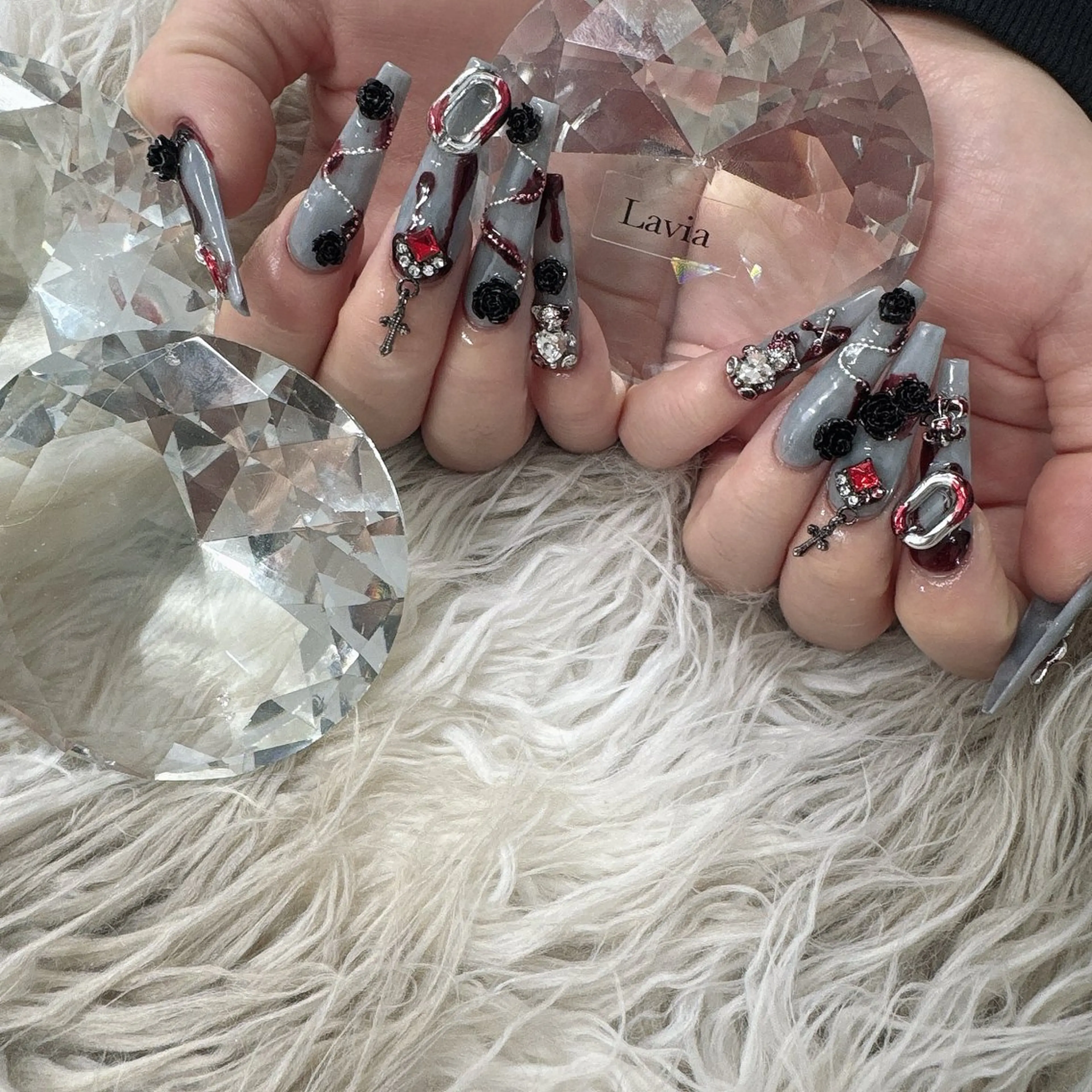 ネイル ハンドネイル Lavia nail＆eyelash所属・lavia🖤 ayumiのネイルデザイン