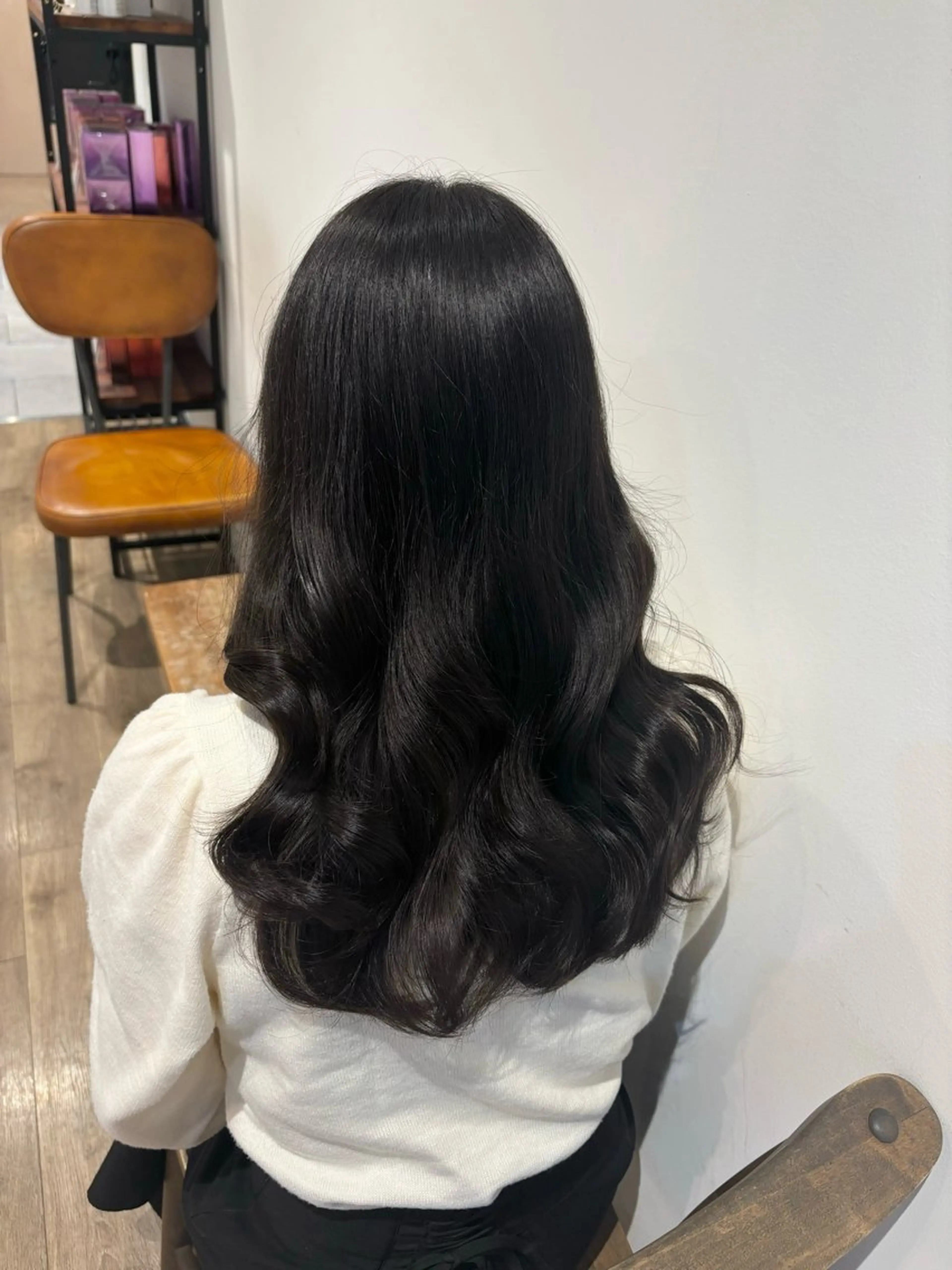 ロング カラー カット ヘアカラー トリートメント ヘッドスパ 𝑴𝒊𝒌𝒖ʚɞ 透明感モテカラーのヘアスタイル