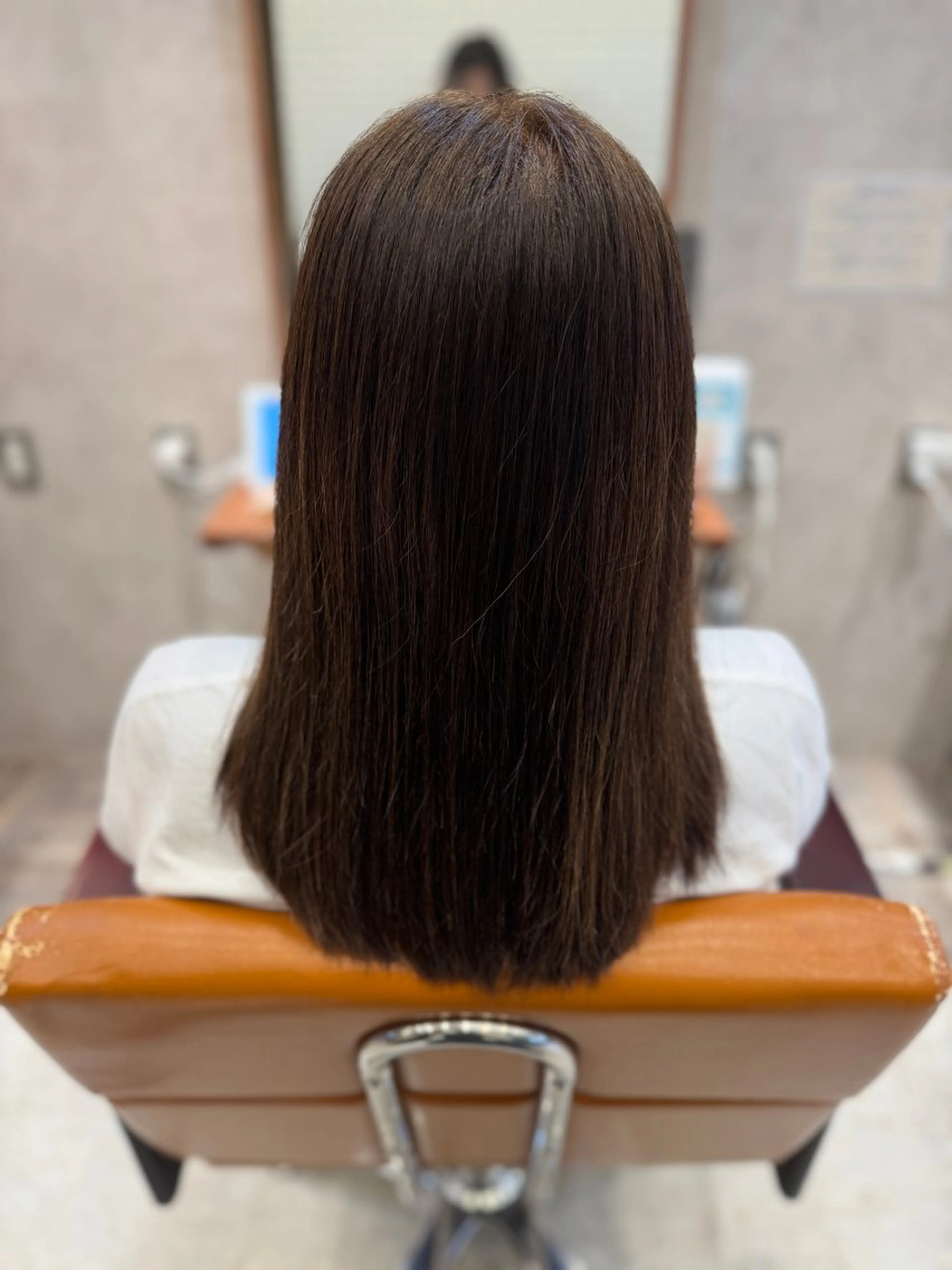 ロング 髪質改善 カット 縮毛矯正 Agu hair jour 植田所属・Uchida 【髪質改善】のヘアスタイル