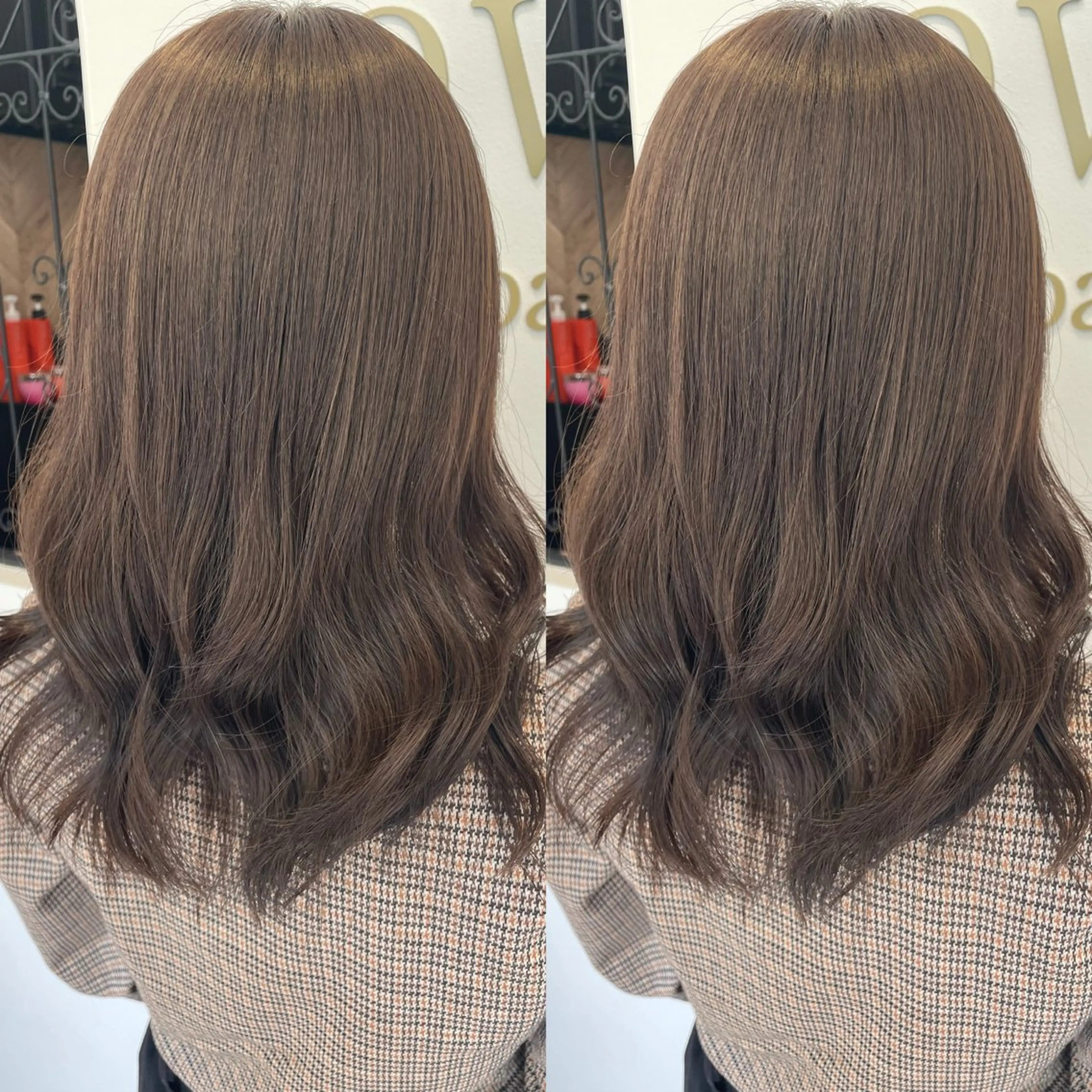 セミロング 🍒しの🍒 透明感カラー/カットのヘアスタイル