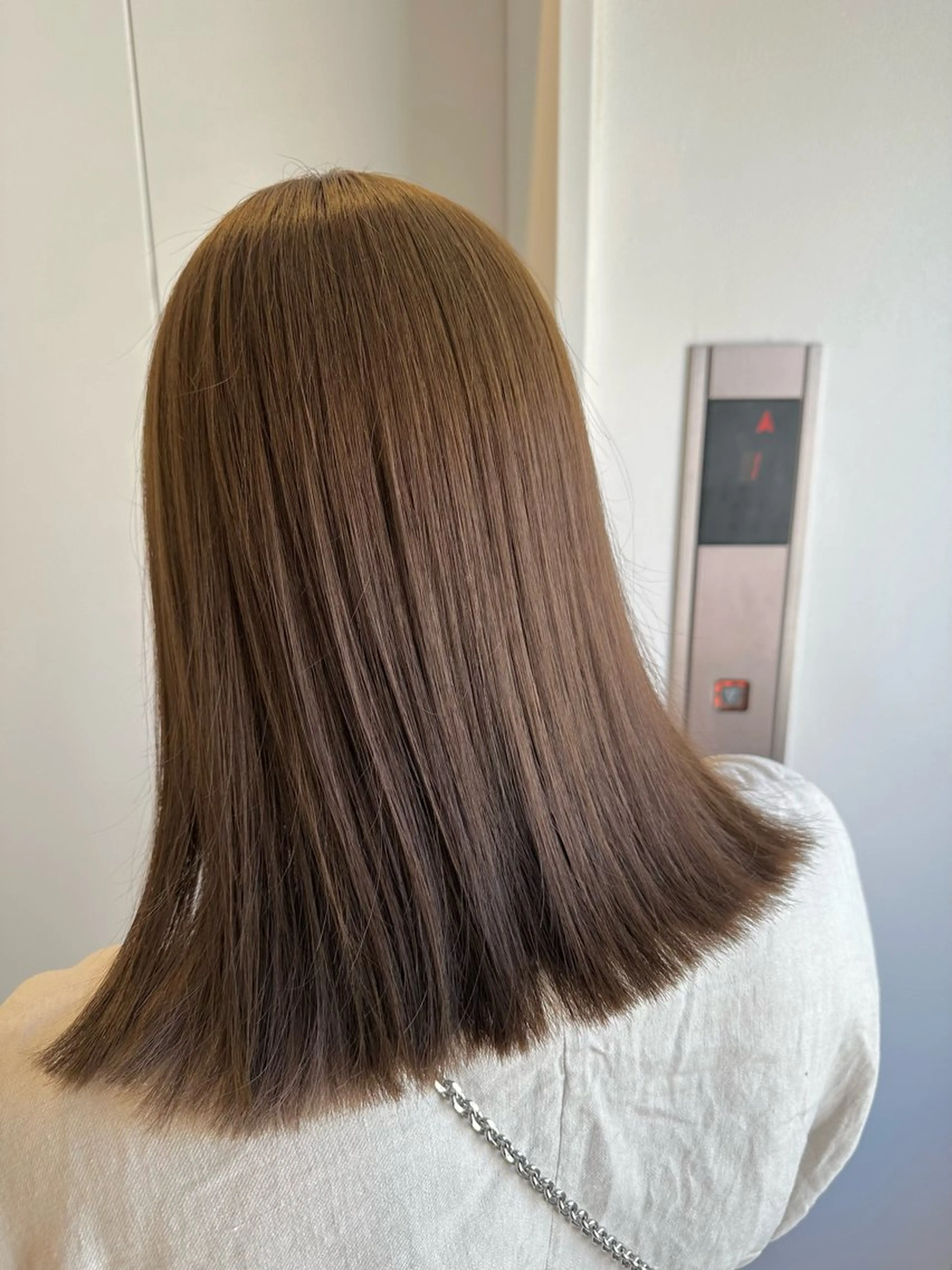 ミディアム 切りっぱなしロブ 韓国ヘア/レイヤー Yan✂︎のヘアスタイル