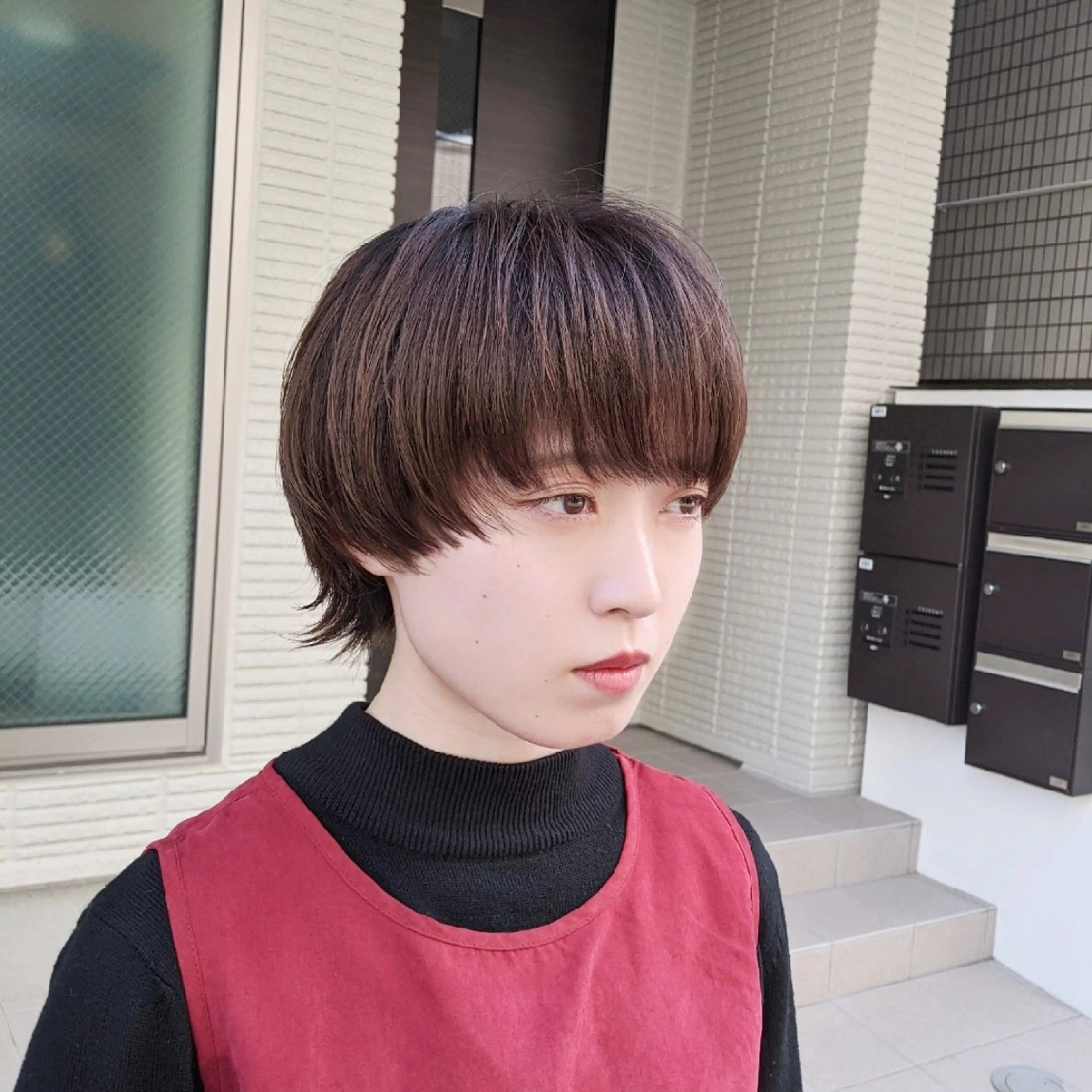 ショート カラー アッシュ ショートヘア ウルフカット カット ヘアカラー kitsuki北参道所属・カガラシュン/ 刈り上げ/ウルフのヘアスタイル