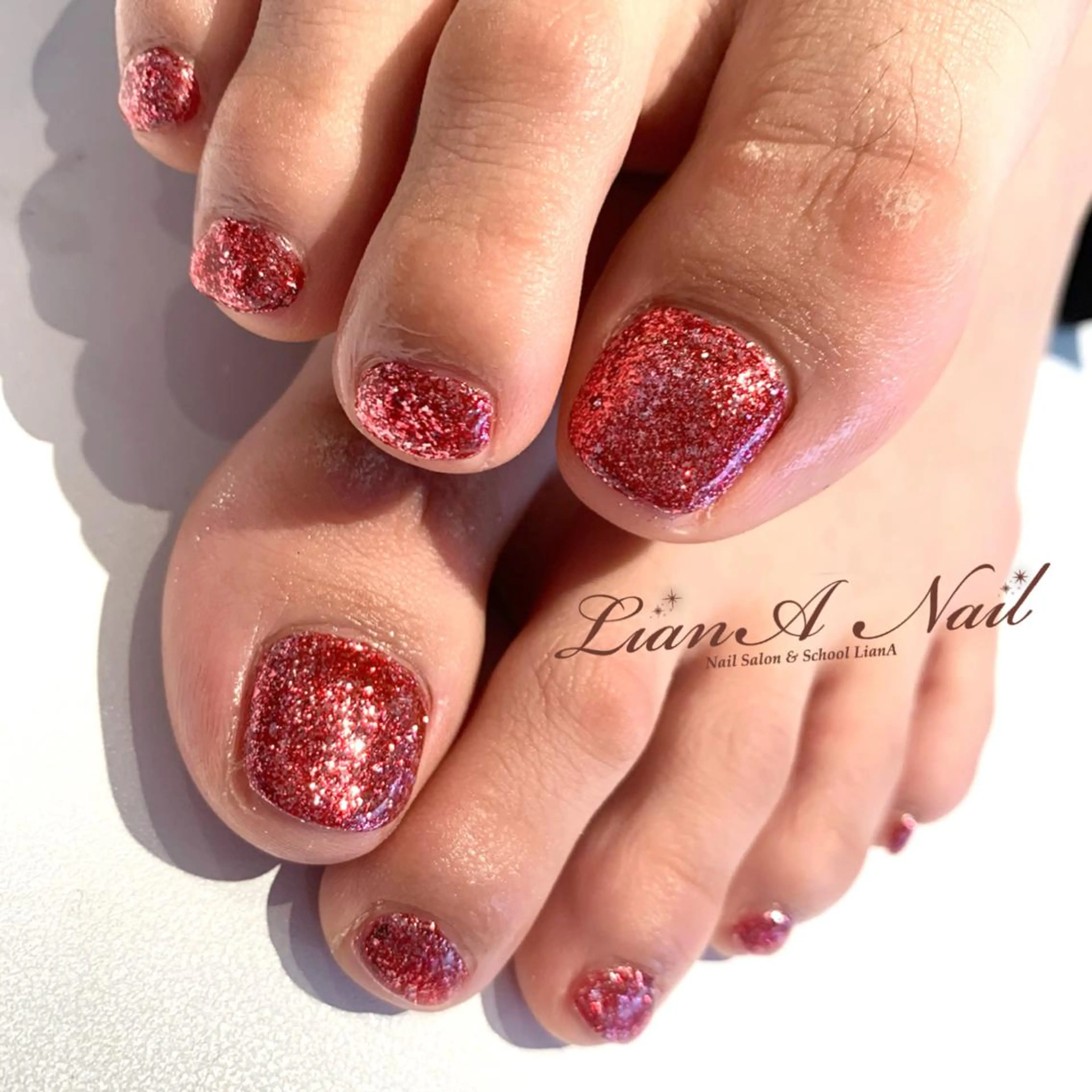 ネイル キラキラネイル LianA Nail 国光莉奈のネイルデザイン