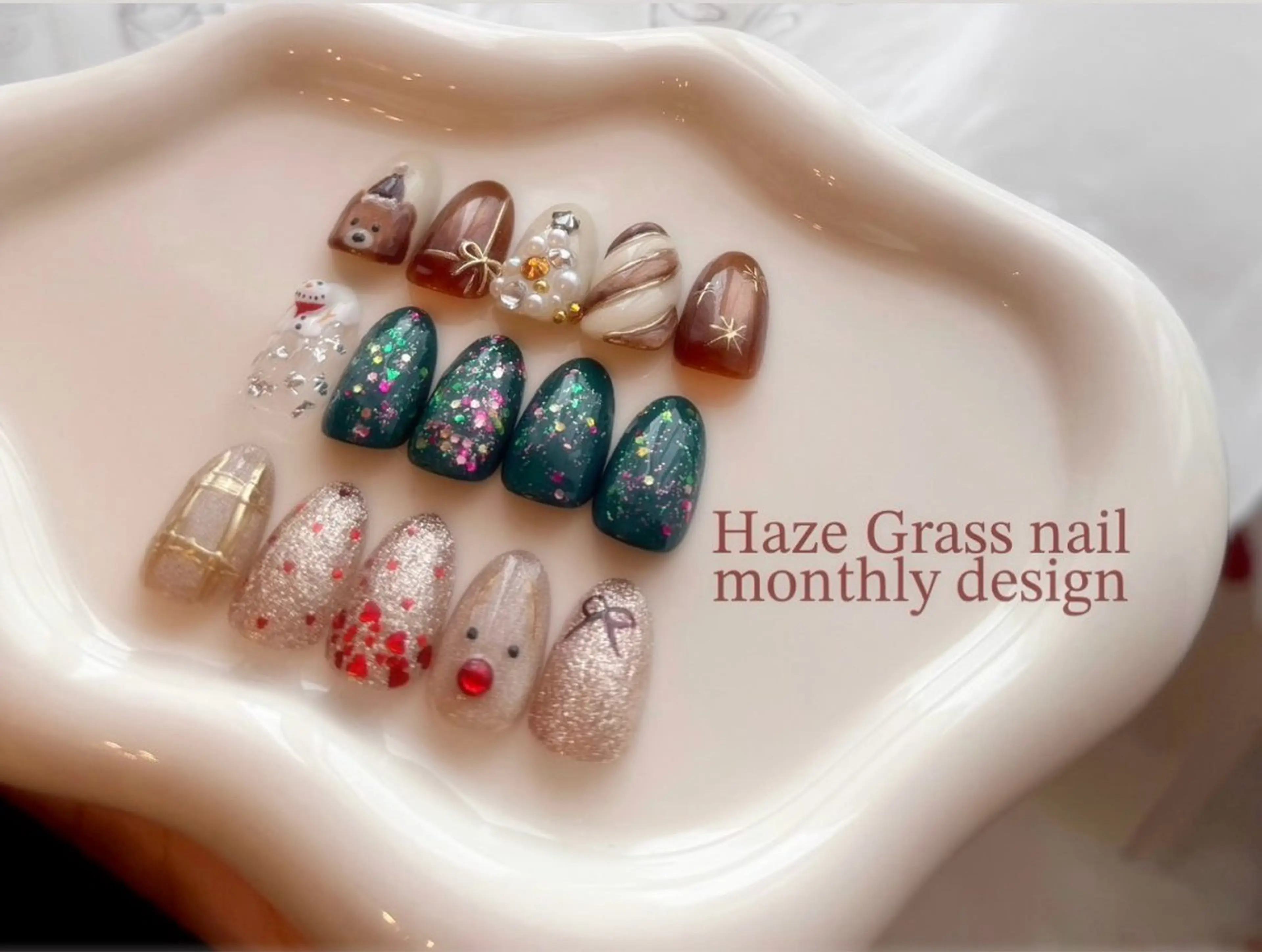 ネイル 冬ネイル クリスマス HazeGrass NAILのネイルデザイン