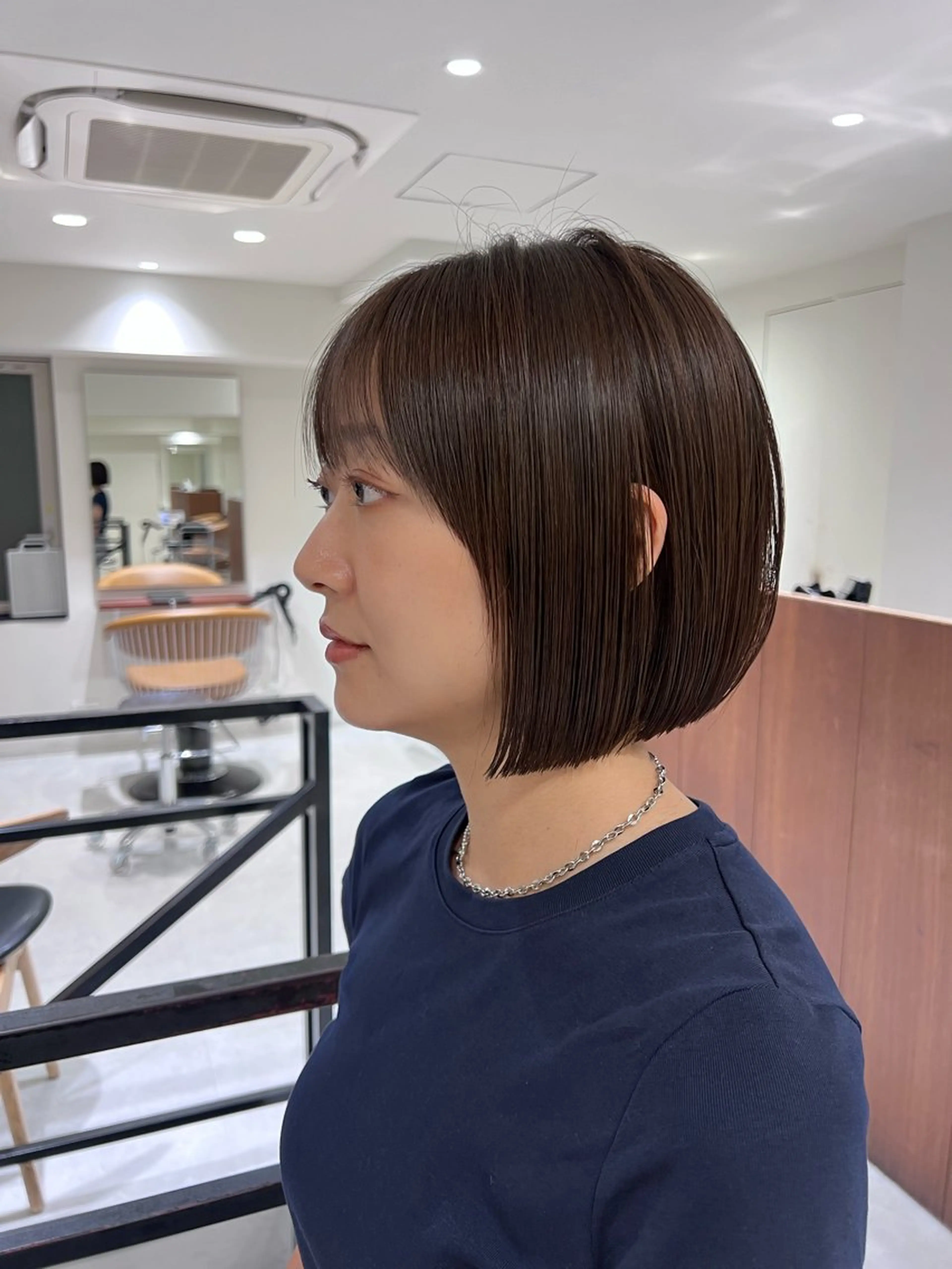 ショート カラー ベージュカラー ブリーチ 透明感カラー ブリーチなしカラー ボブ 透明感ベージュ/ボブ /表参道 yunaのヘアスタイル