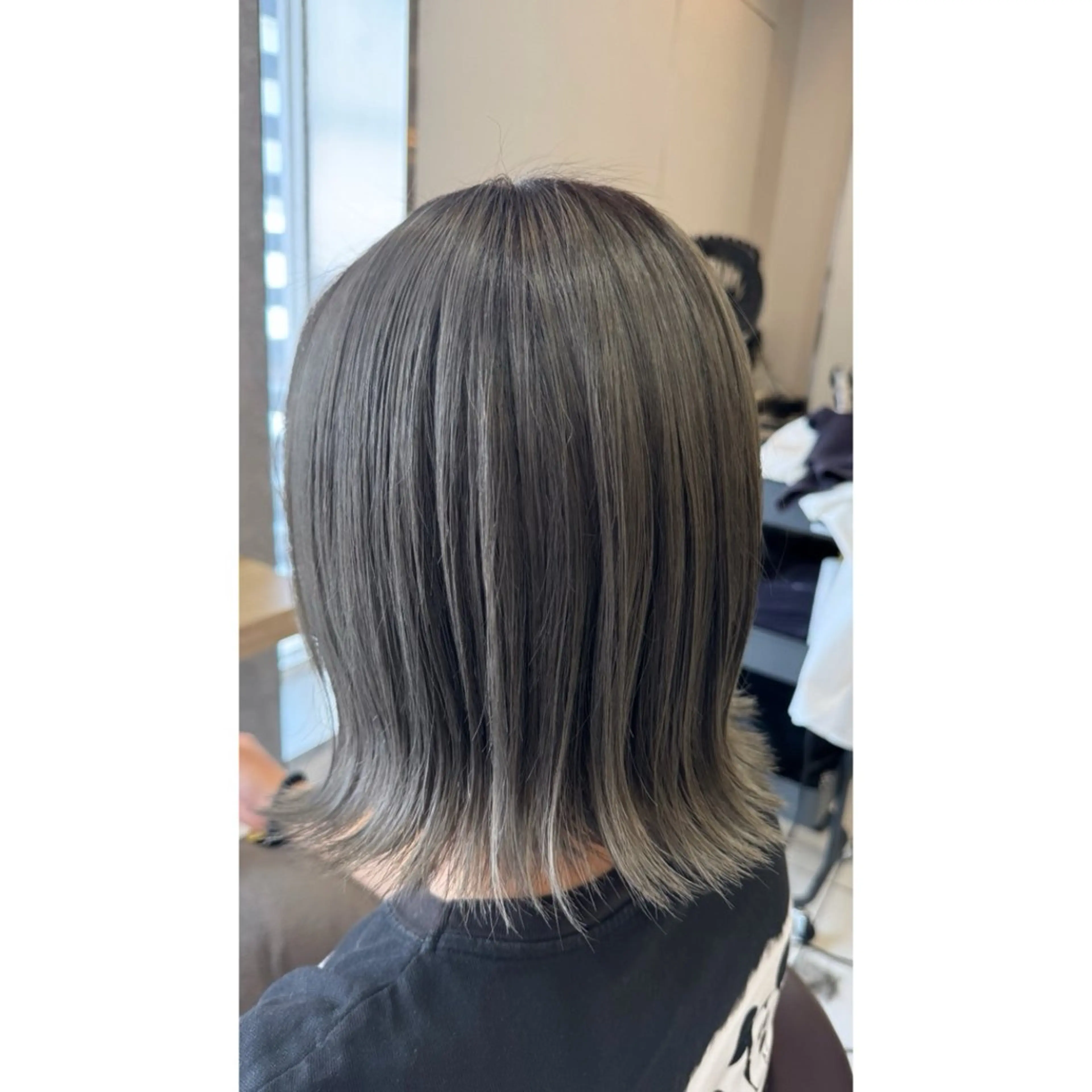 ミディアム カラー グレージュ オリーブグレージュ オリーブグレー カット ヘアカラー トリートメント beaute錦糸町 🦖⋆͛yuka💚のヘアスタイル