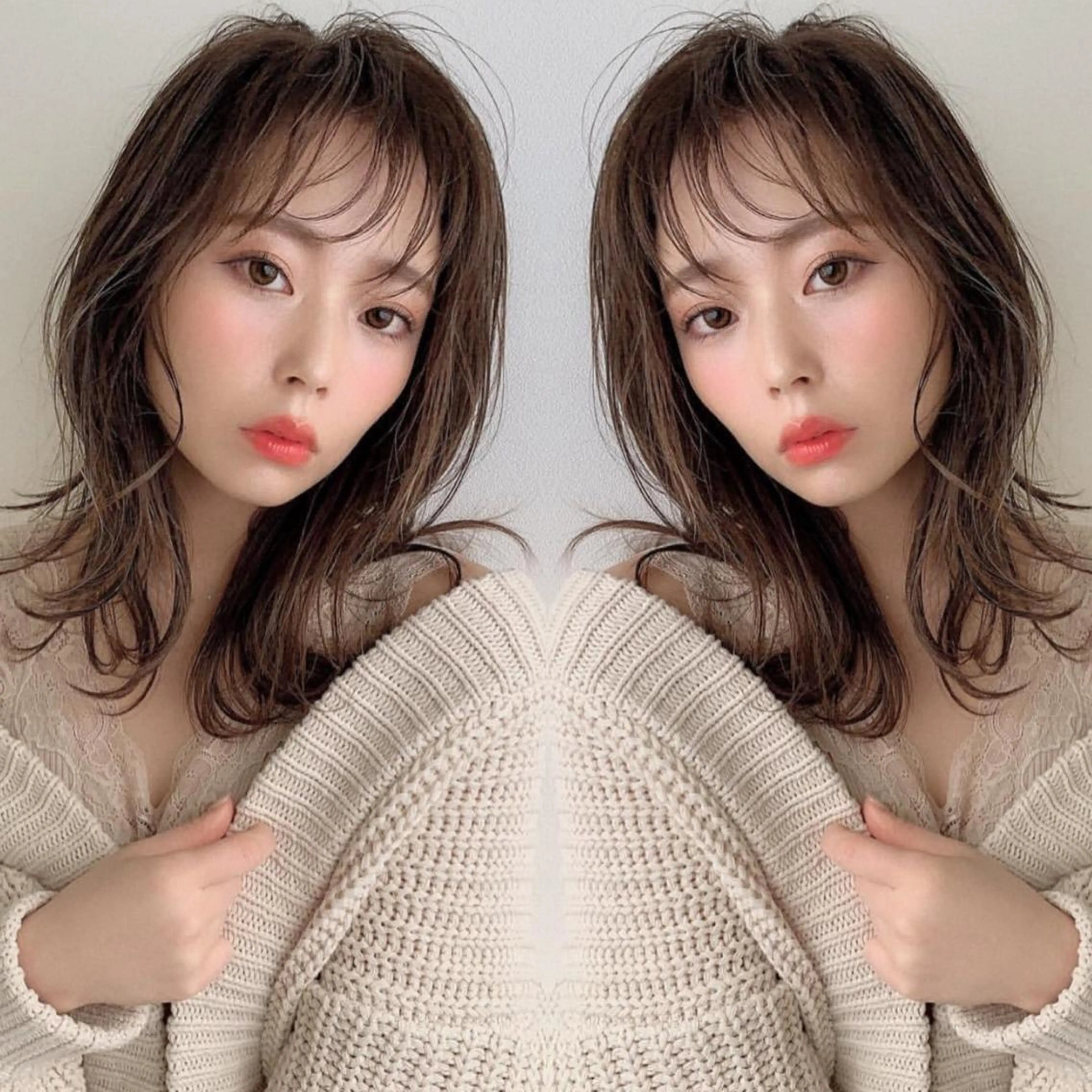 ミディアム カット ヘアカラー トリートメント _WHITE京橋店所属・【White京橋】 岸 拓斗のヘアスタイル